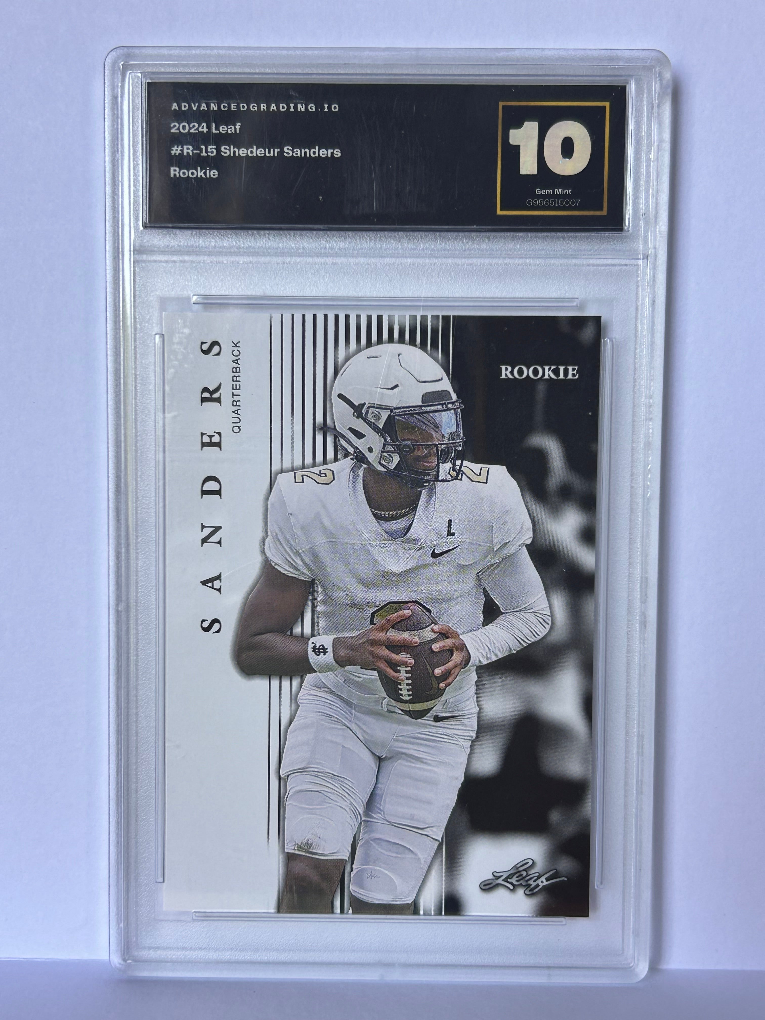 Shadeur Sanders 2024 Leaf #R-15 Rookie