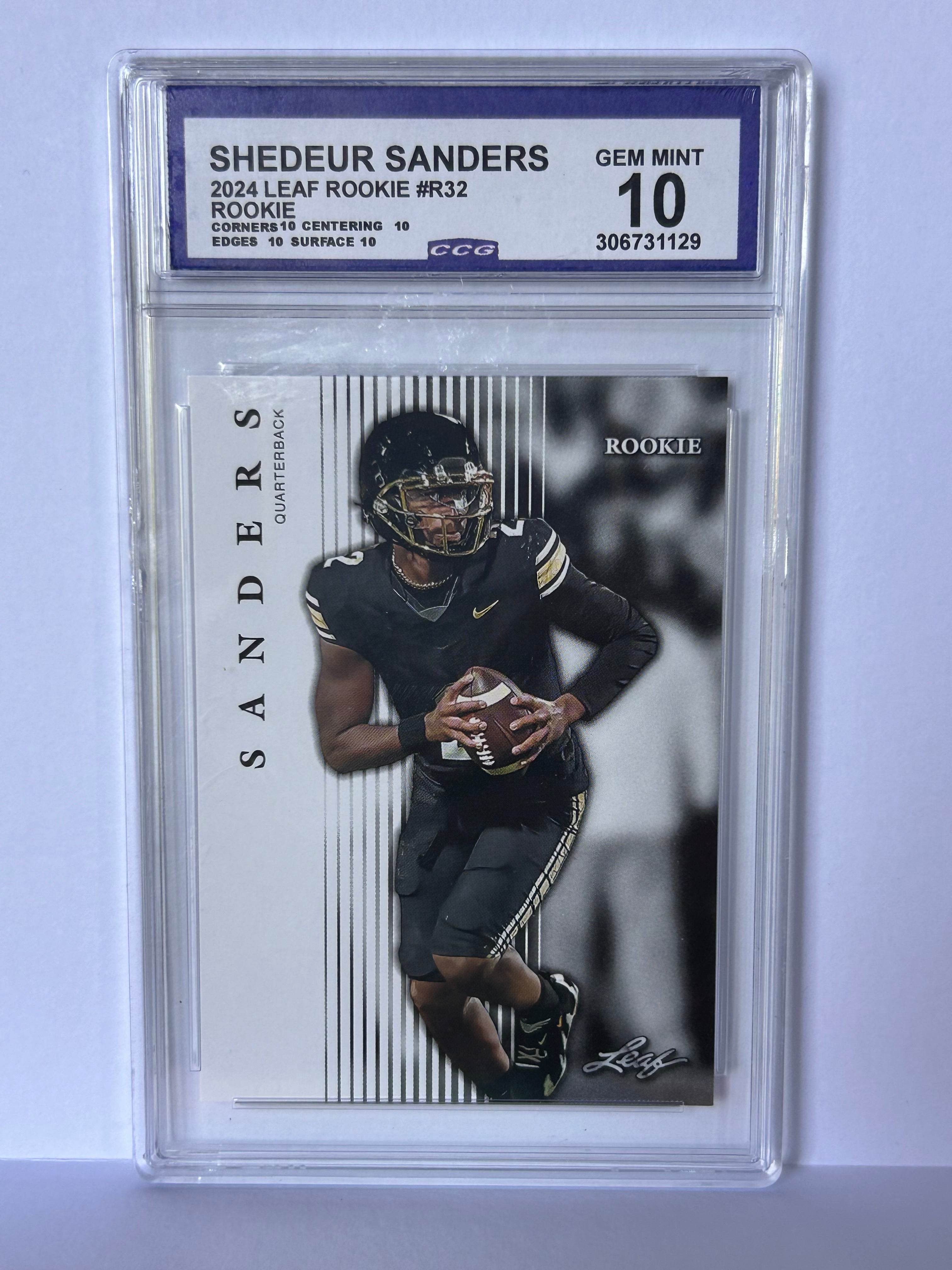Shedeur Sanders 2024 Leaf Rookie #R32 Rookie