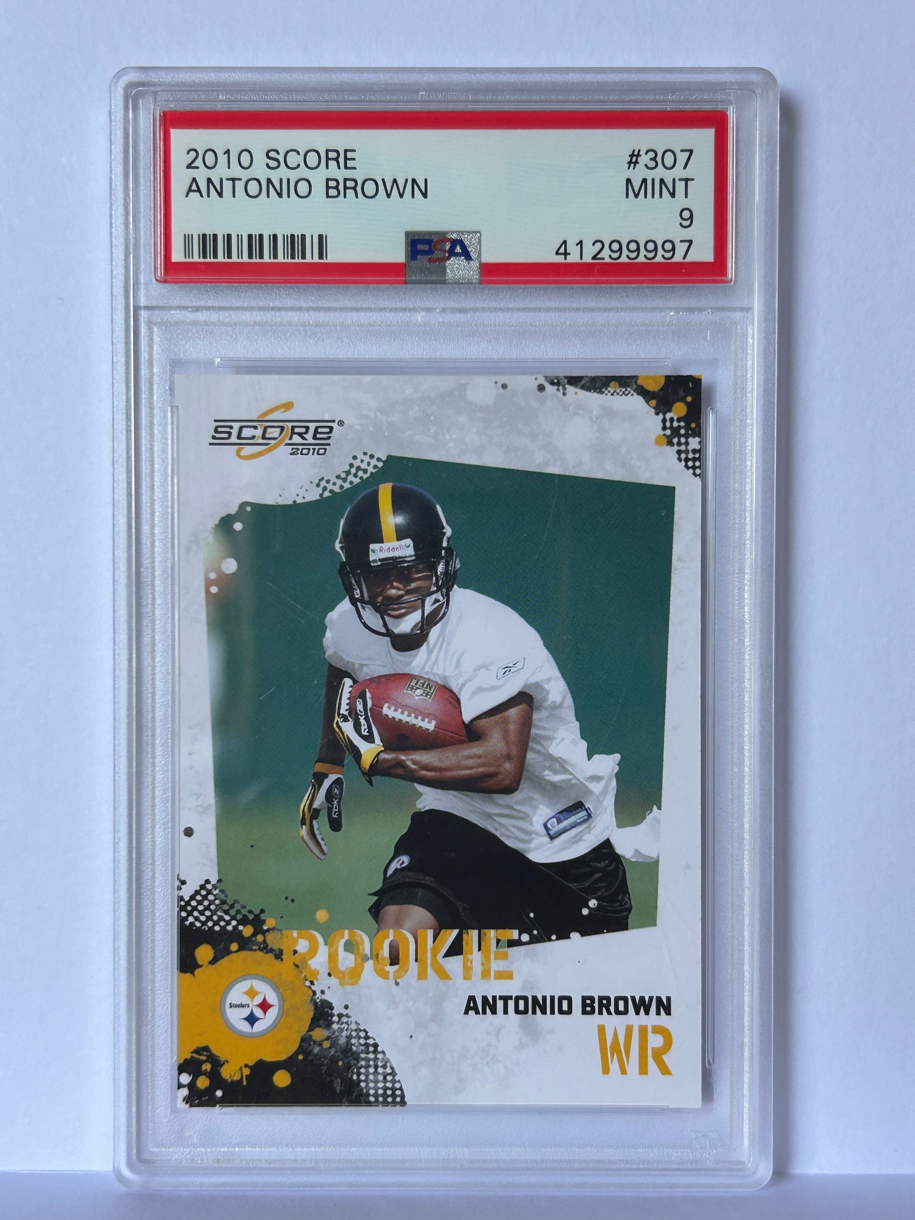 Antonio Brown 2010 Score #307 PSA 9