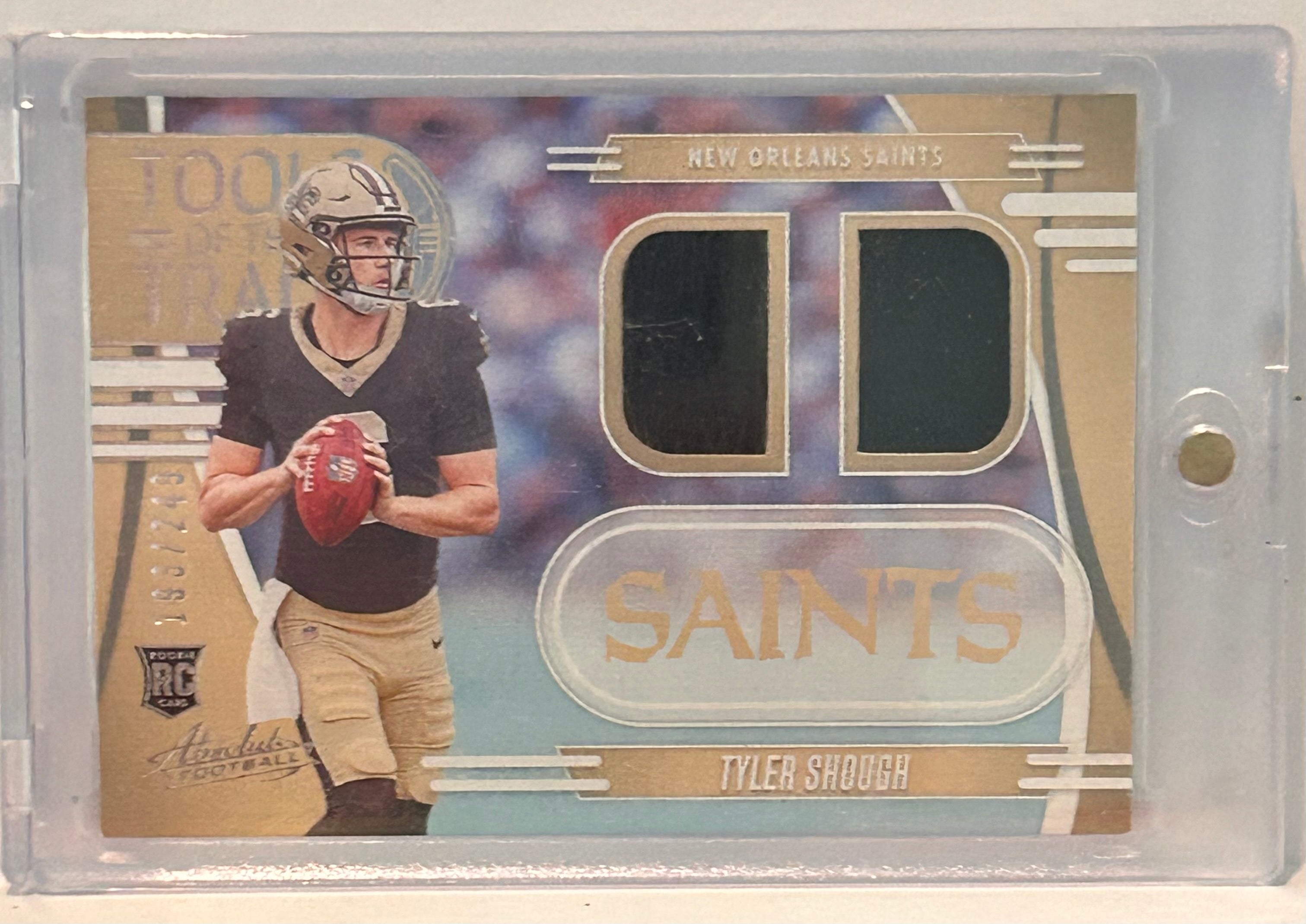 Tyler Shough 2025 Panini Absolute Tools of the Trade #TTD-TSH Relic 193/249