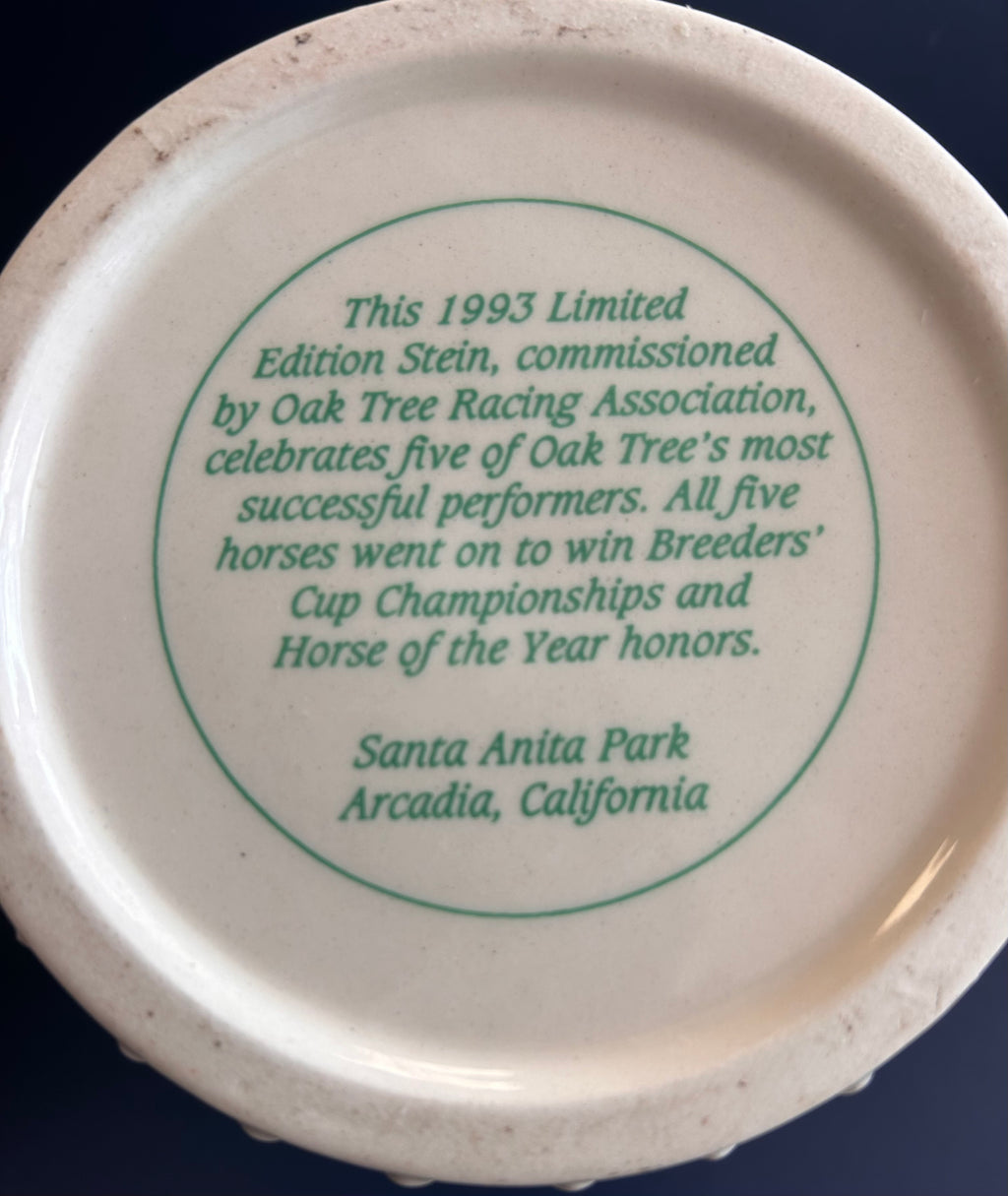 1993 Oak Tree Breeders Cup Beer Stein