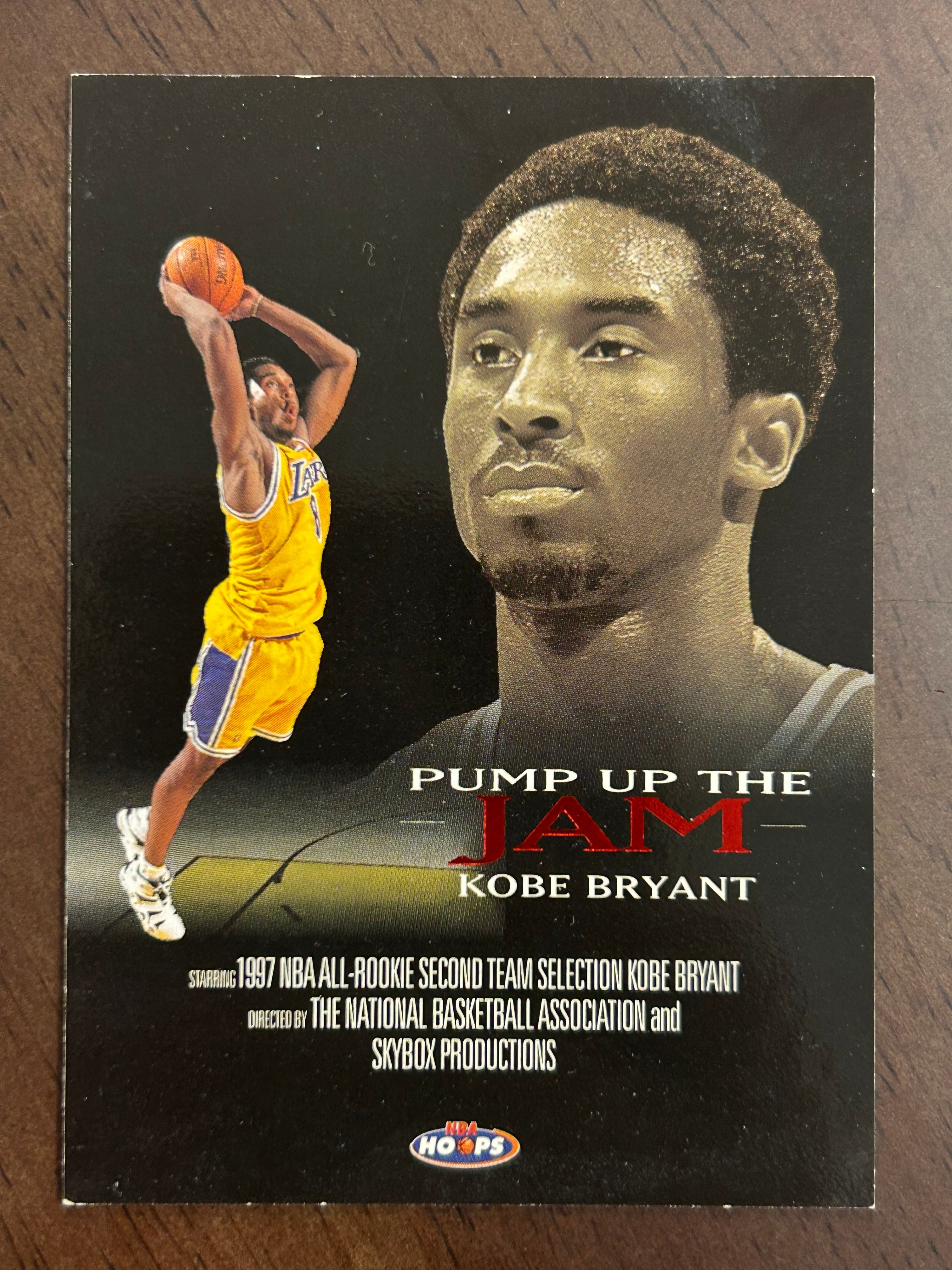 Kobe Bryant 1998 Sybox Pump Up The Jam 4 of 10 PJ