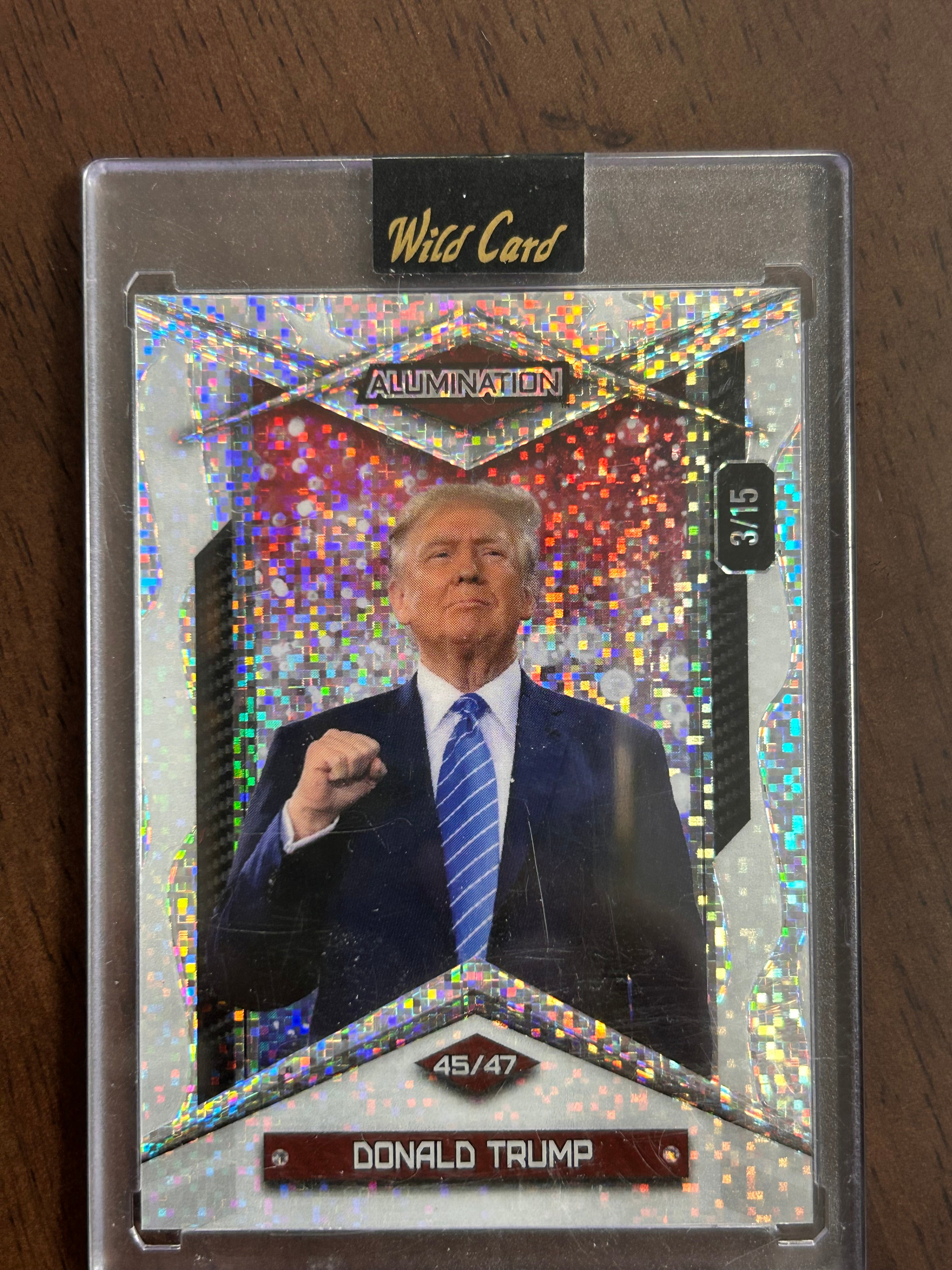 donald trump 2025 Wild Card Alumination 3/15