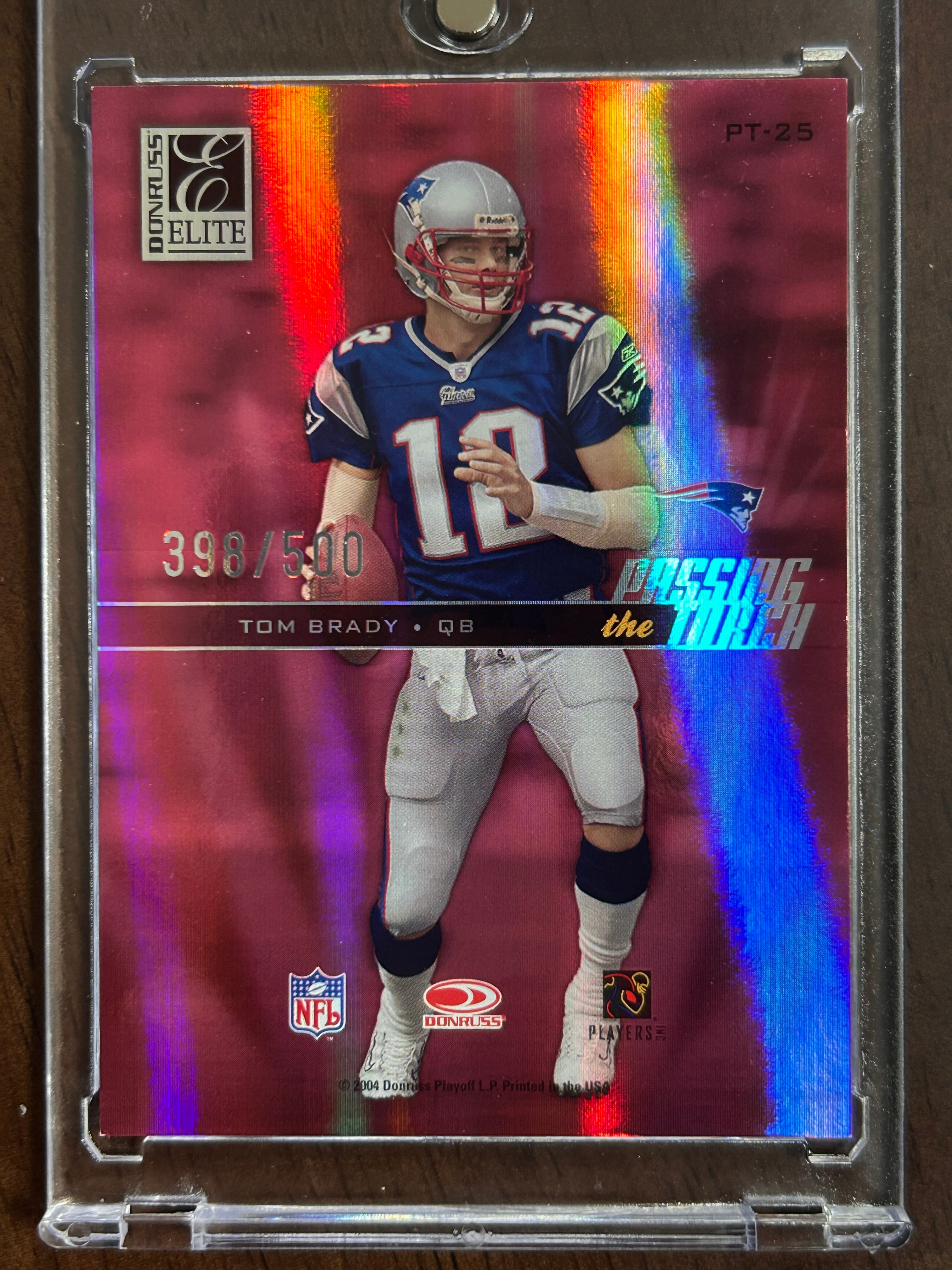 Brady/Bledsoe Double Sided 2004 Donruss Elite Passing the Torch #PT25 398/500