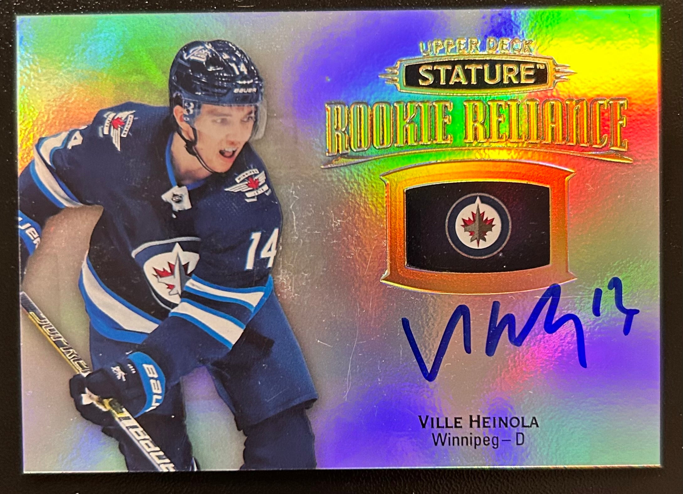 Ville Heinola 2019-20 #RR-13 Stature Hockey Upper Deck