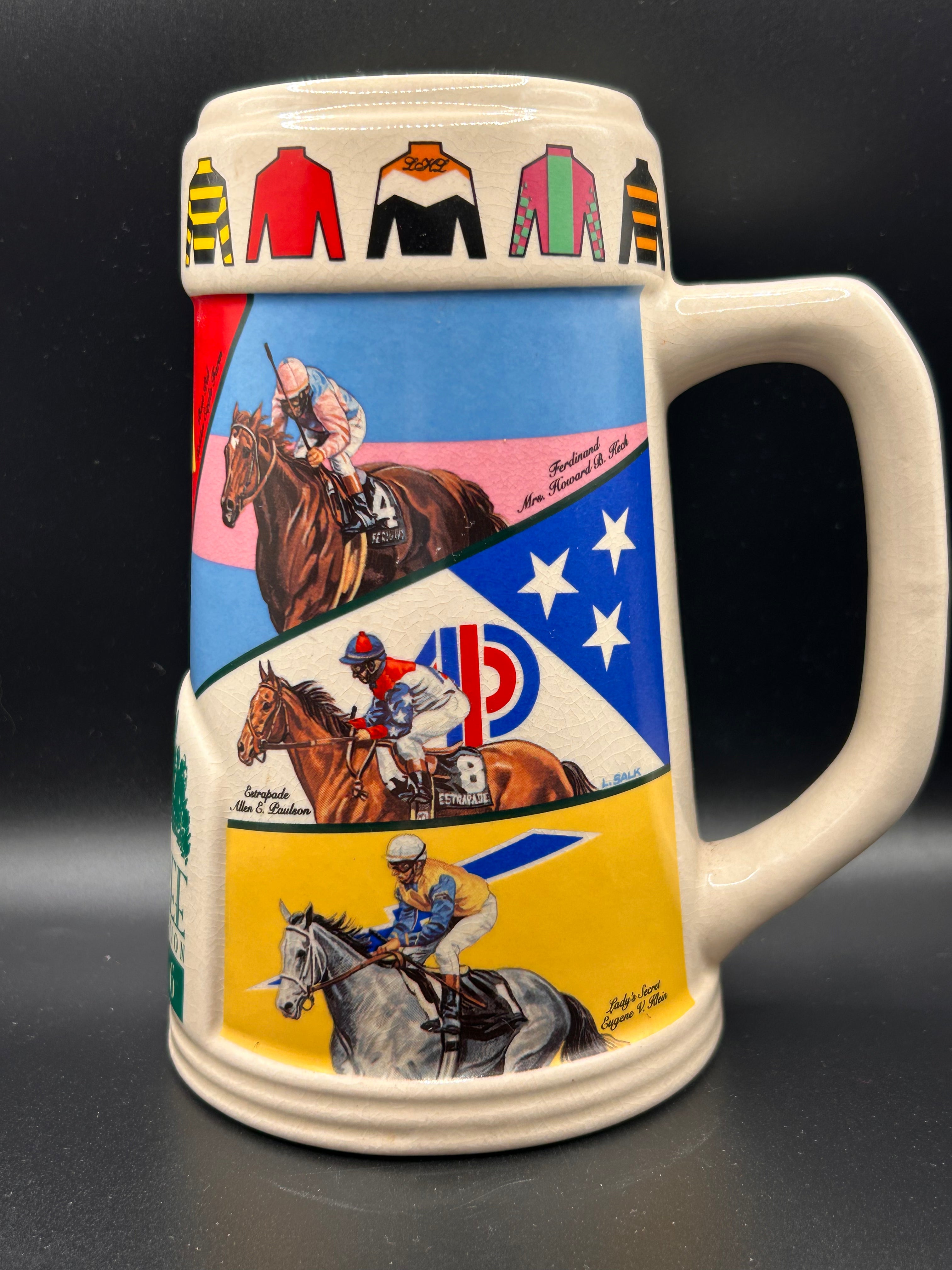 1996 Oak Tree Racing Commemorative Stein