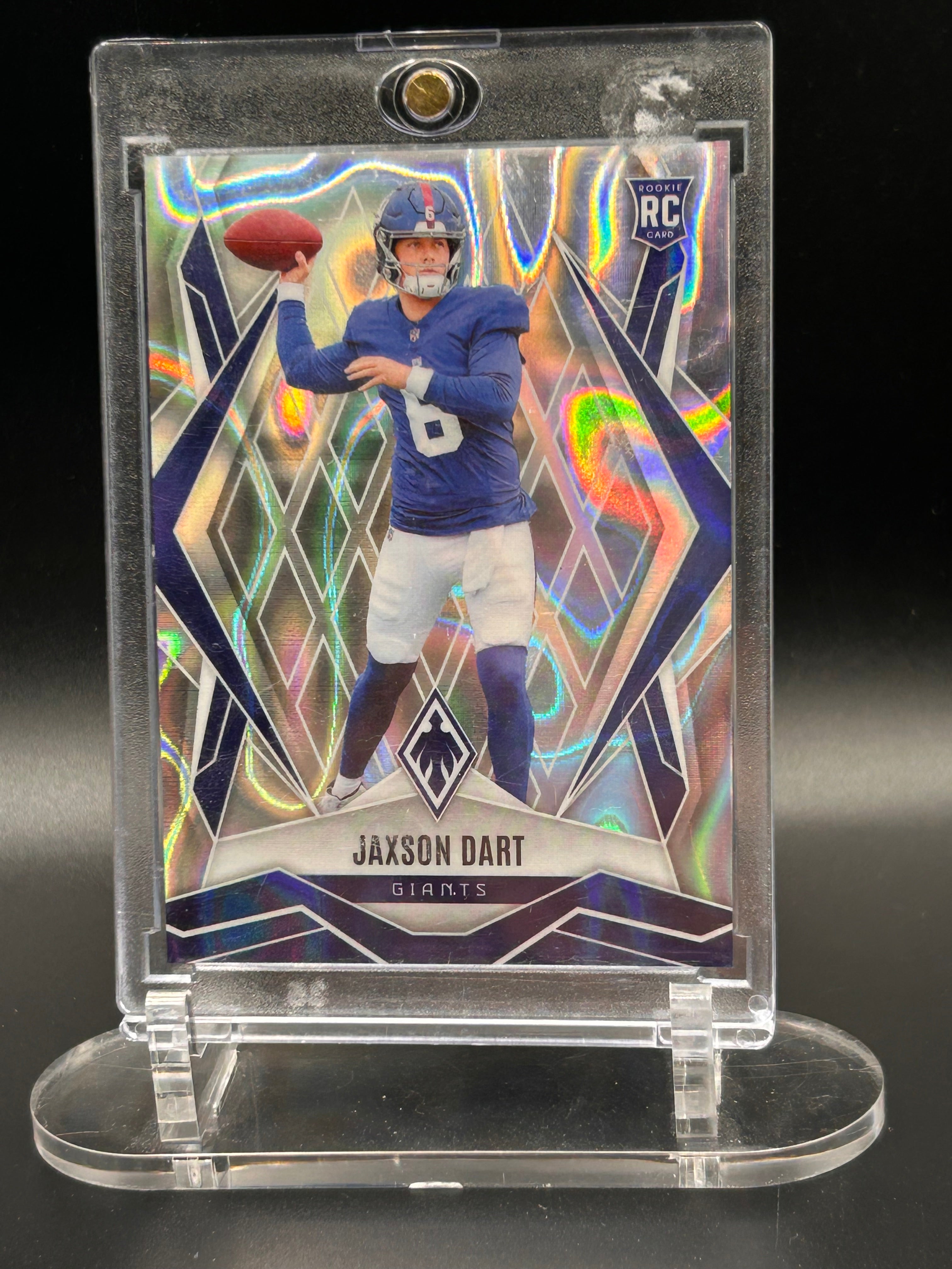 Jaxson Dart 2025 Panini Phoenix #200 Silver Lazer Prizm Parallel Rookie