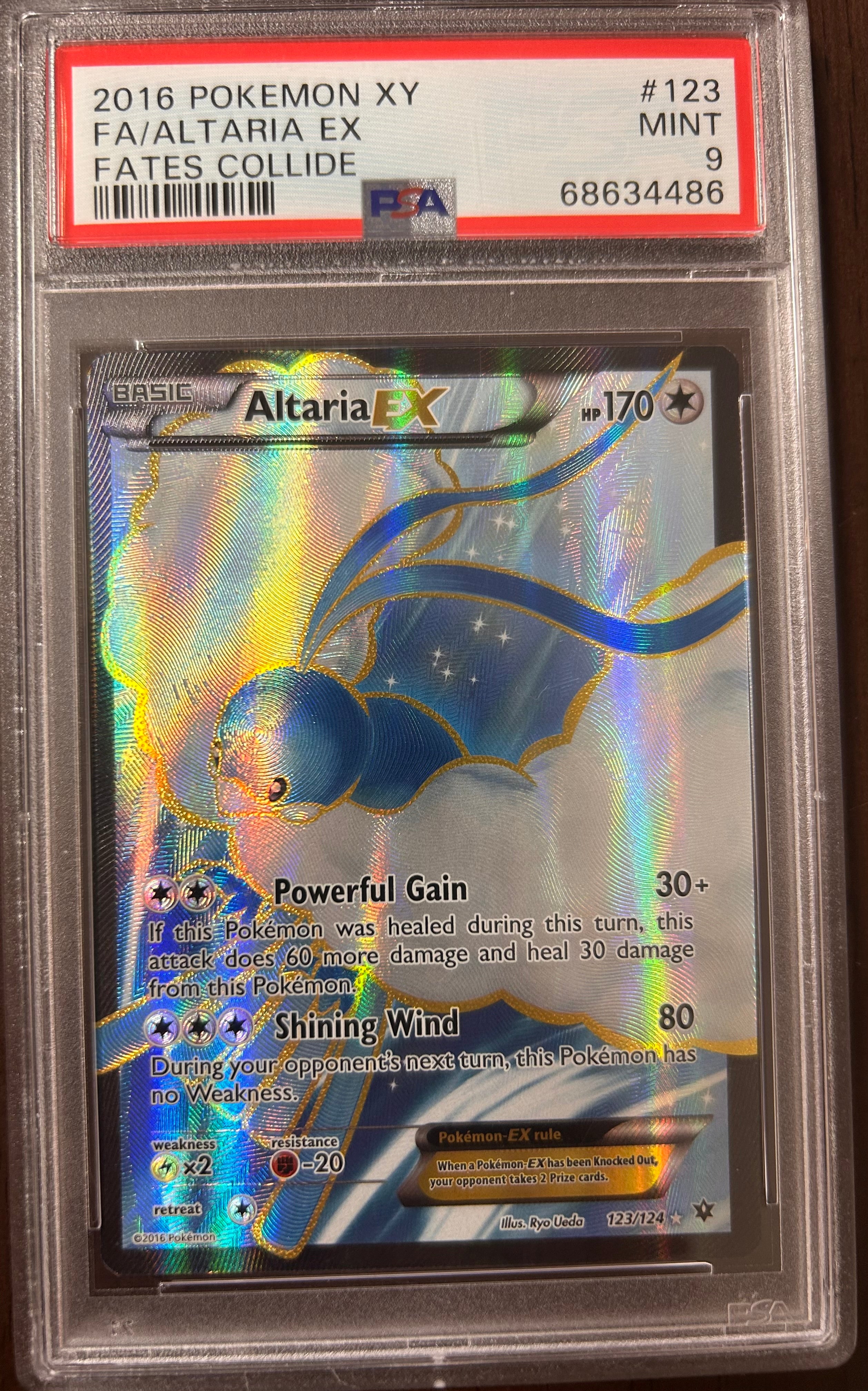[34486] FA/Alteria ex 2016 Pokemon XY Fates Collide PSA 9