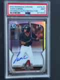 [19701] Juan Corniel 2023 Bowman Chrome #CPAJCL Prospect Autograph Refractor PSA 9