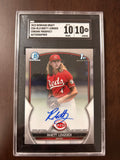 Rhett Lowder 2023 Bowman Draft #CDA-RLO Chrome Prospect Autographed SCG 10