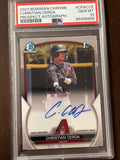 [56956] Christian Cerda 2023 Bowman Chrome #CPACCE Prospect Autograph PSA 10