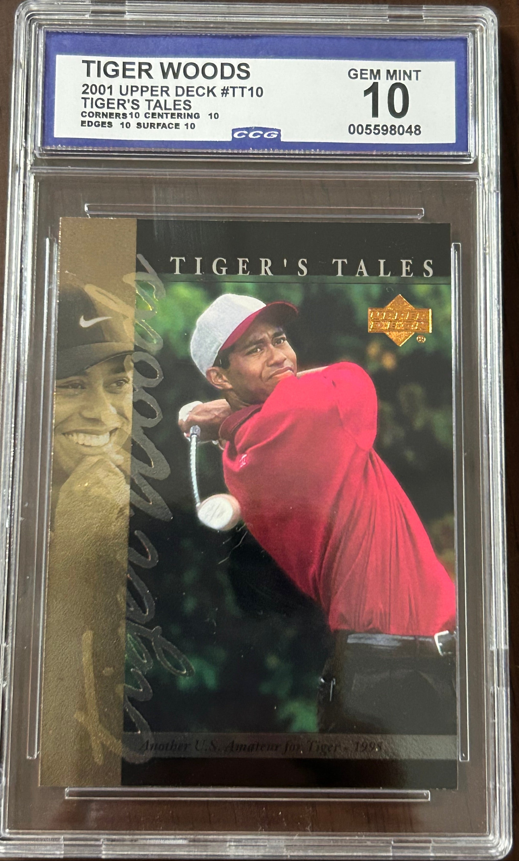 [98048] Tiger Woods 2001 Upper Deck #TT10 Tiger's Tales CCG 10