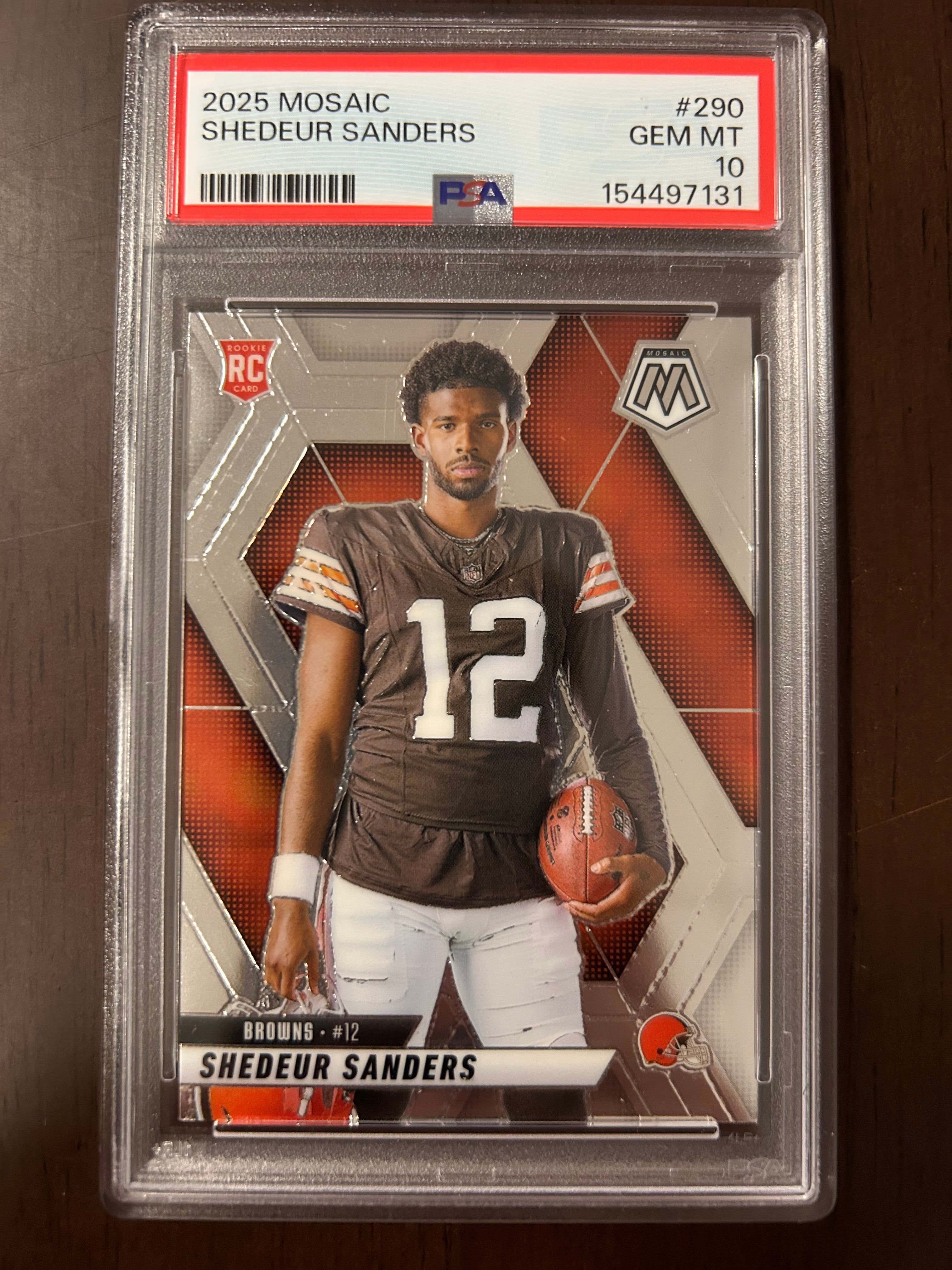 [97131] Shedeur Sanders 2025 Mosaic #290 PSA 10