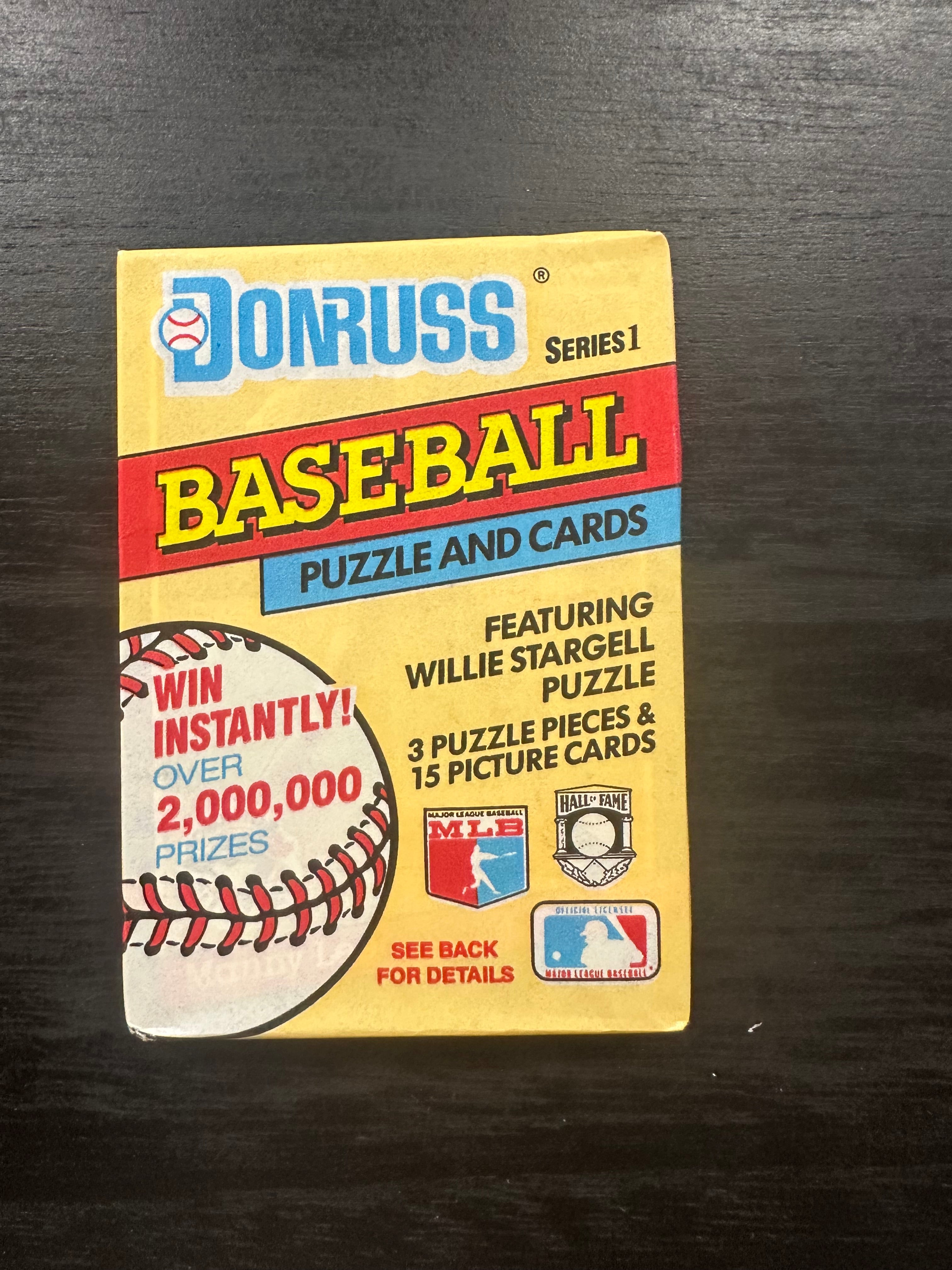 1991 Donruss Series 1 Baseball Puzzle & Cards Pack