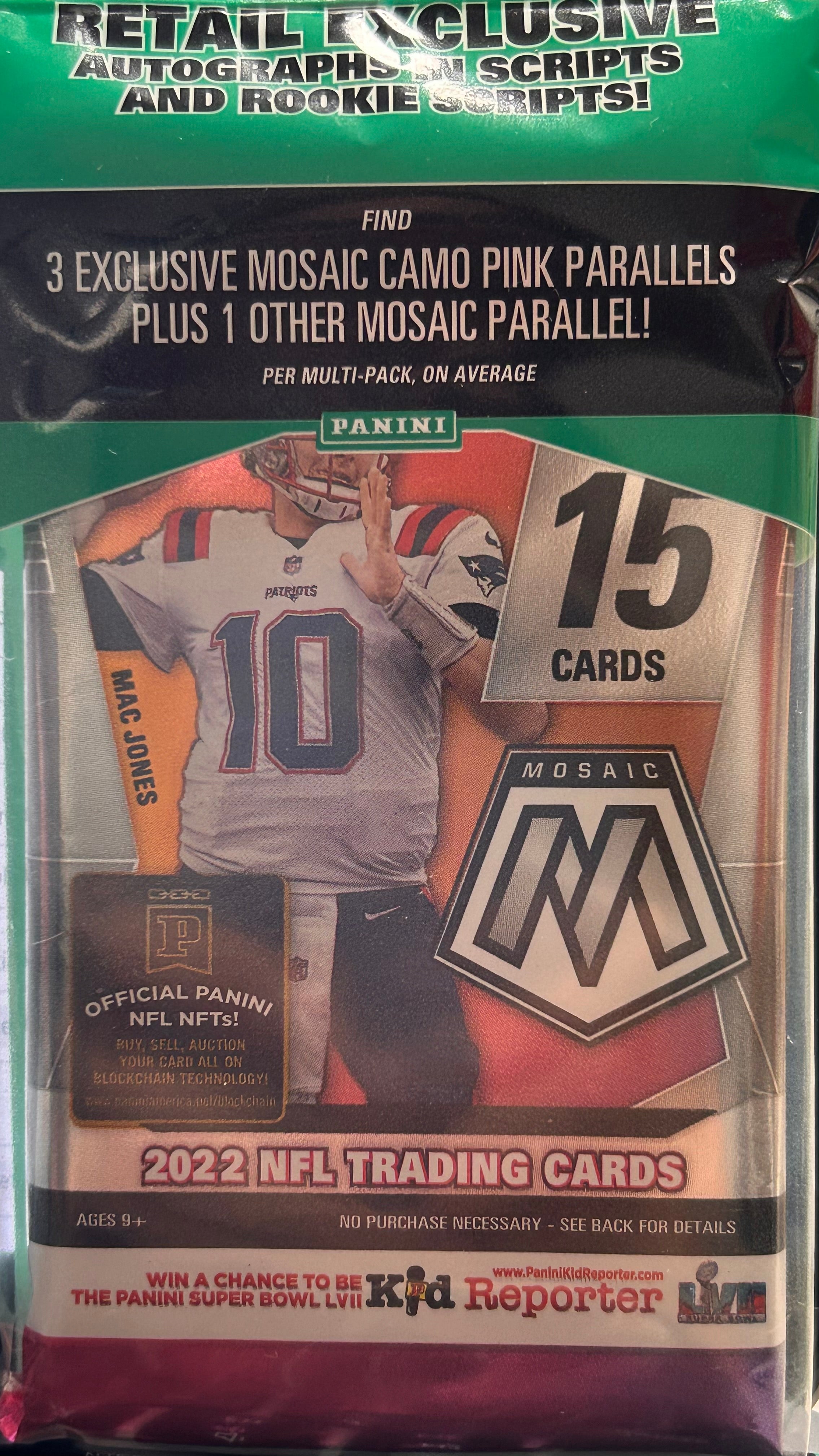 2022 Panini Mosaic Football Multi-Pack/Cello Pack