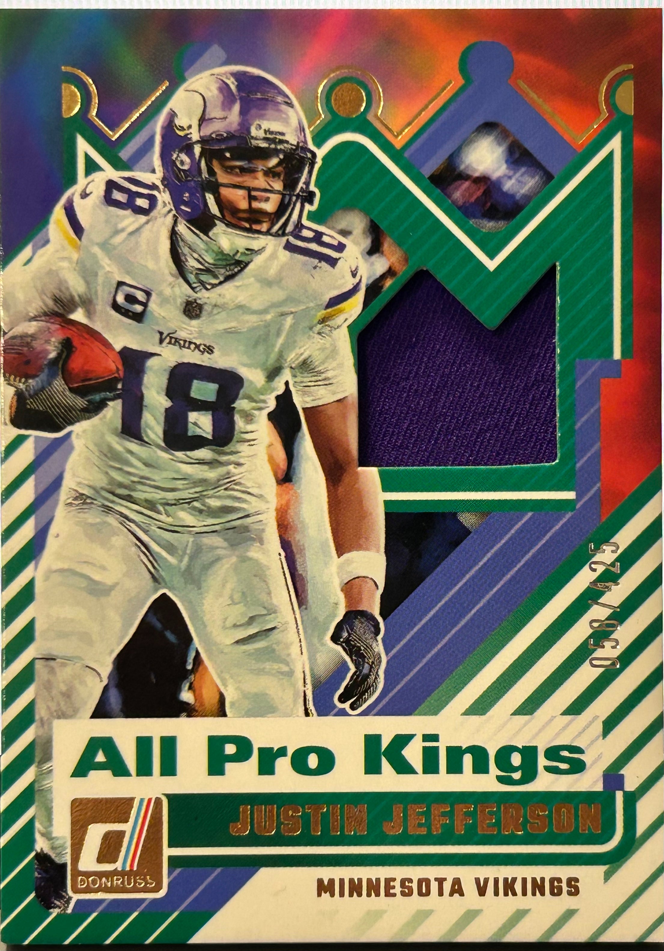 2025 Justin Jefferson Panini-Donruss #APK-JJN All Pro Kings Relic 058/425