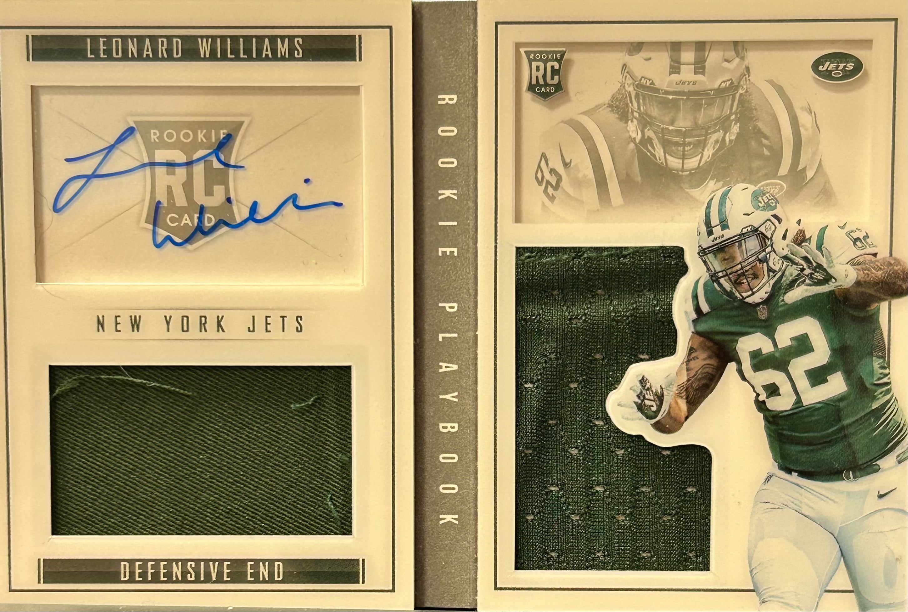 Leonard Williams 2015 Panini Playbook #75 Rookie Relic Auto 155/199