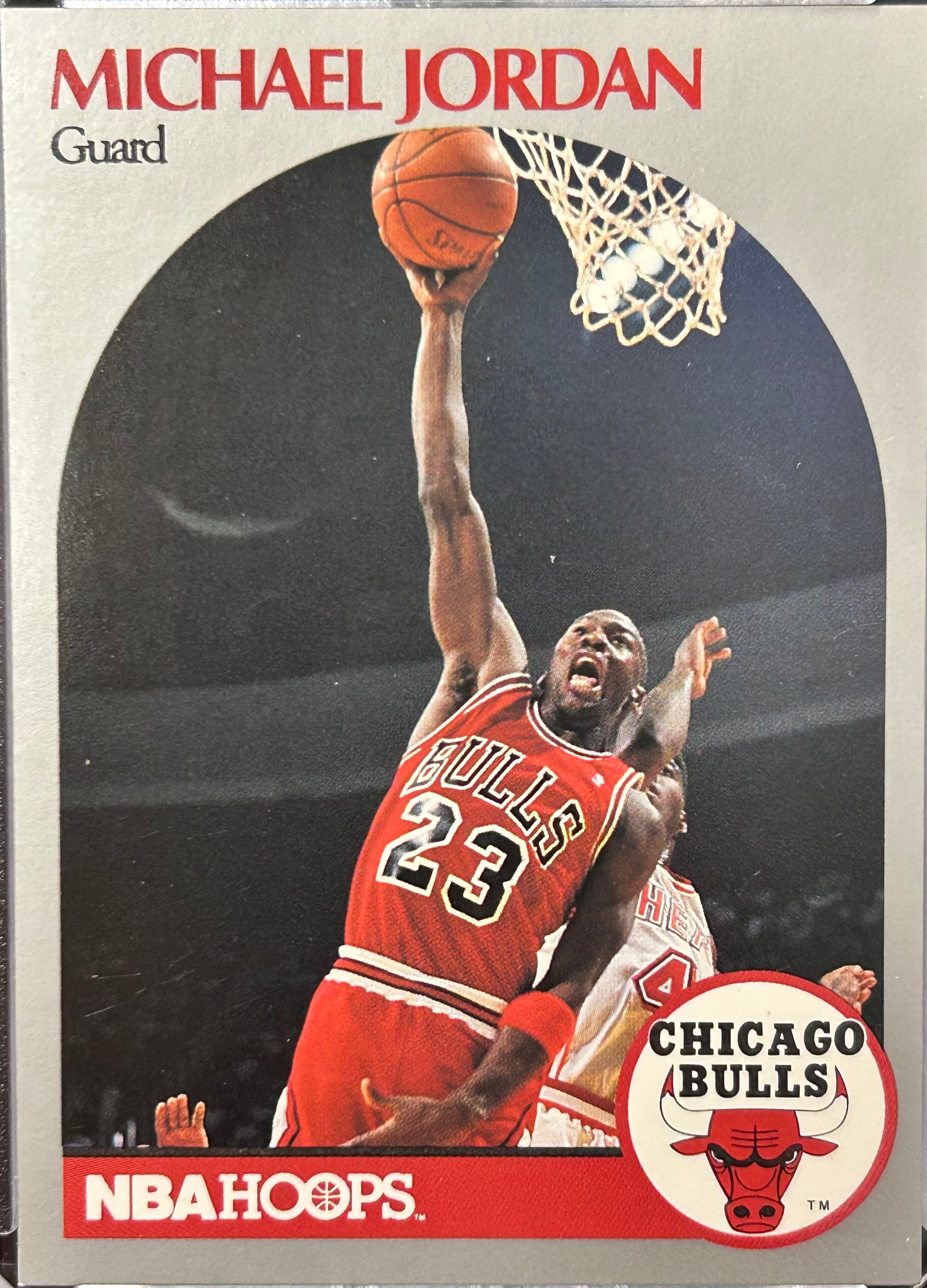 Michael Jordan 1990 NBA Hoops #65 Silver