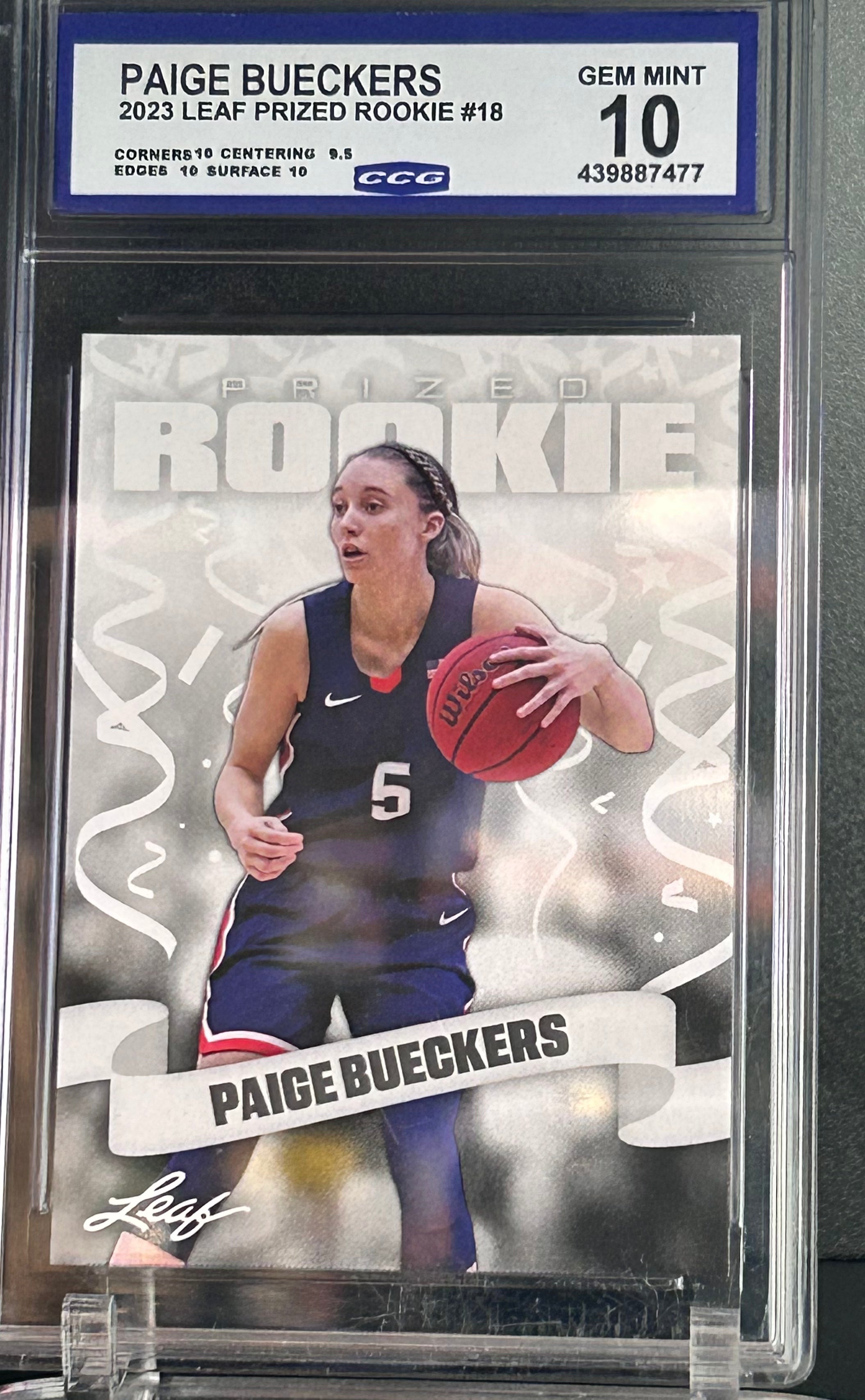 Paige Bueckers 2023 Leaf Prized Rookie #18 Gem Mint 10