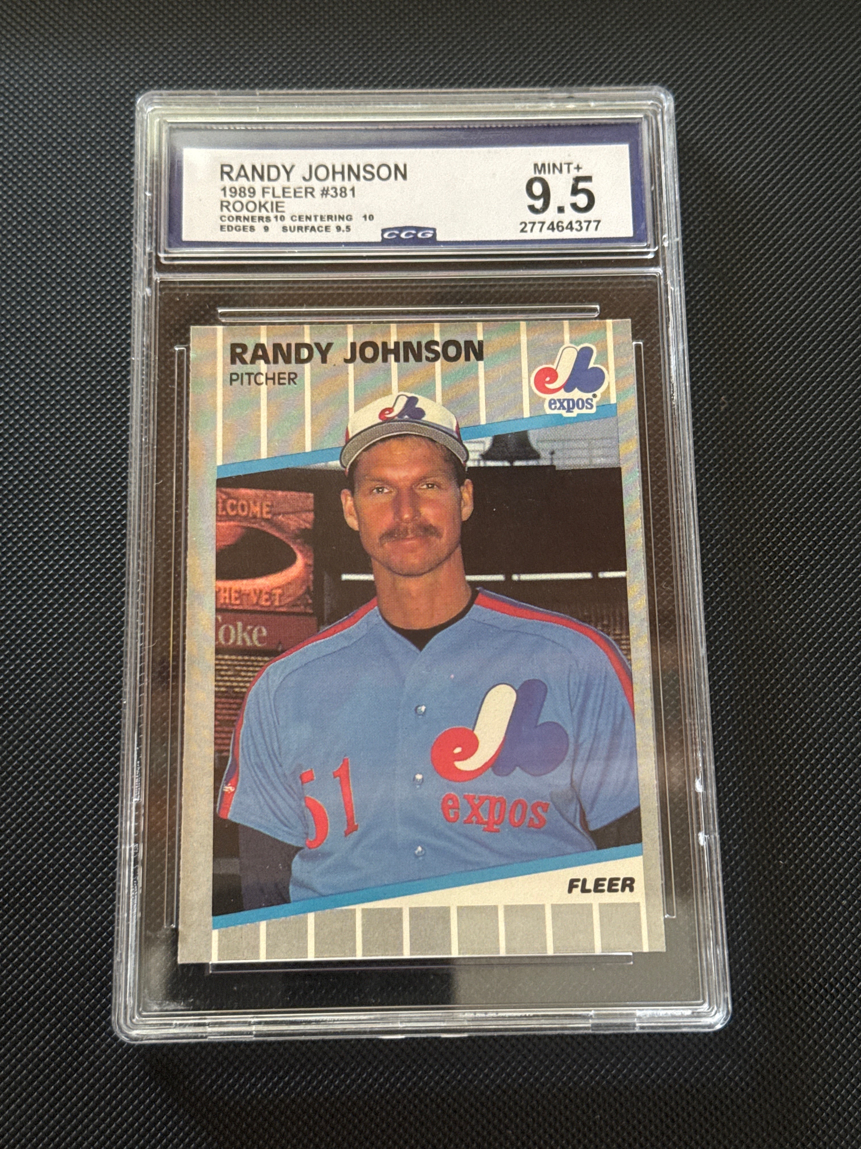 Randy Johnson Rookie 1989 Fleer #381