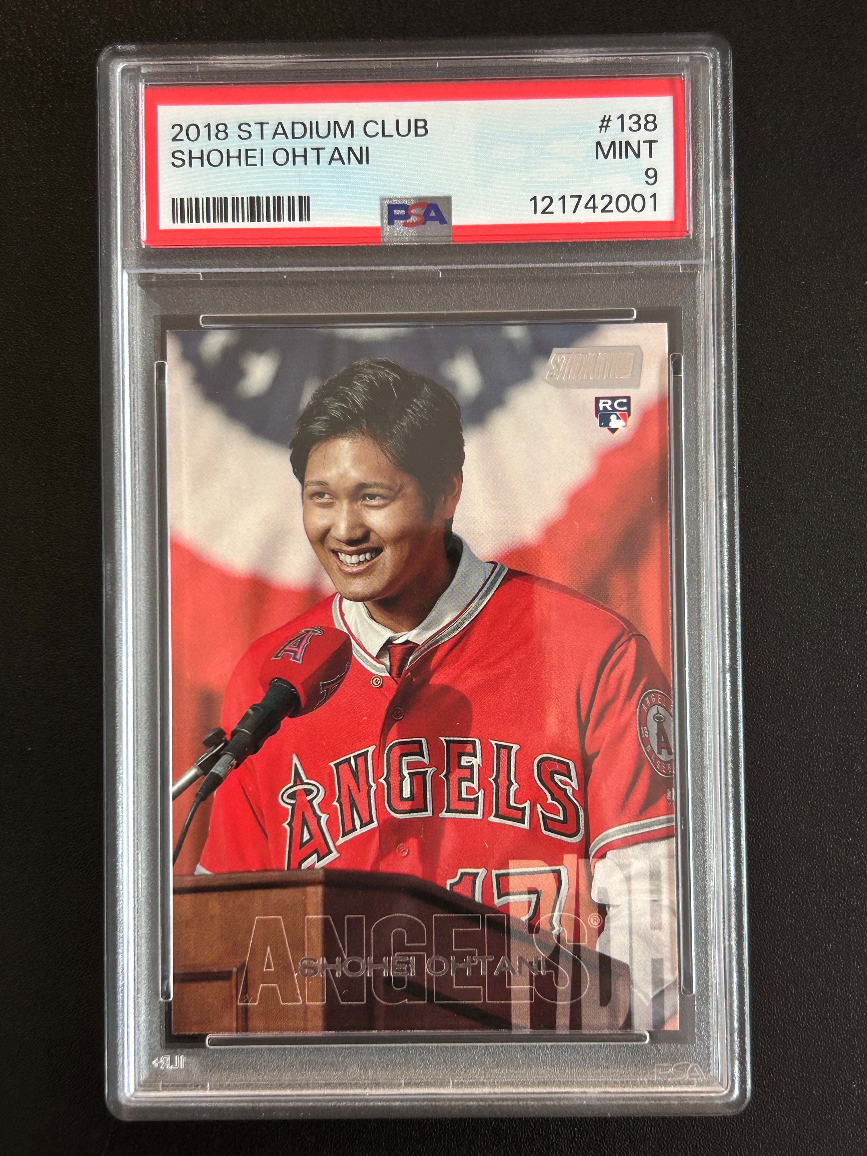 Shohei Ohtani 2018 Stadium Club #138 PSA 9