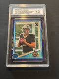 Tyler Shough Rookie 2025 Panini Donruss Optic #223 Purple Shock Prizm