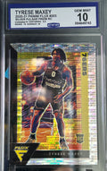Tyrese Maxey Rookie 2020-21 Panini Flux #203 Silver Pulsar Prizm RC Gem Mint 10