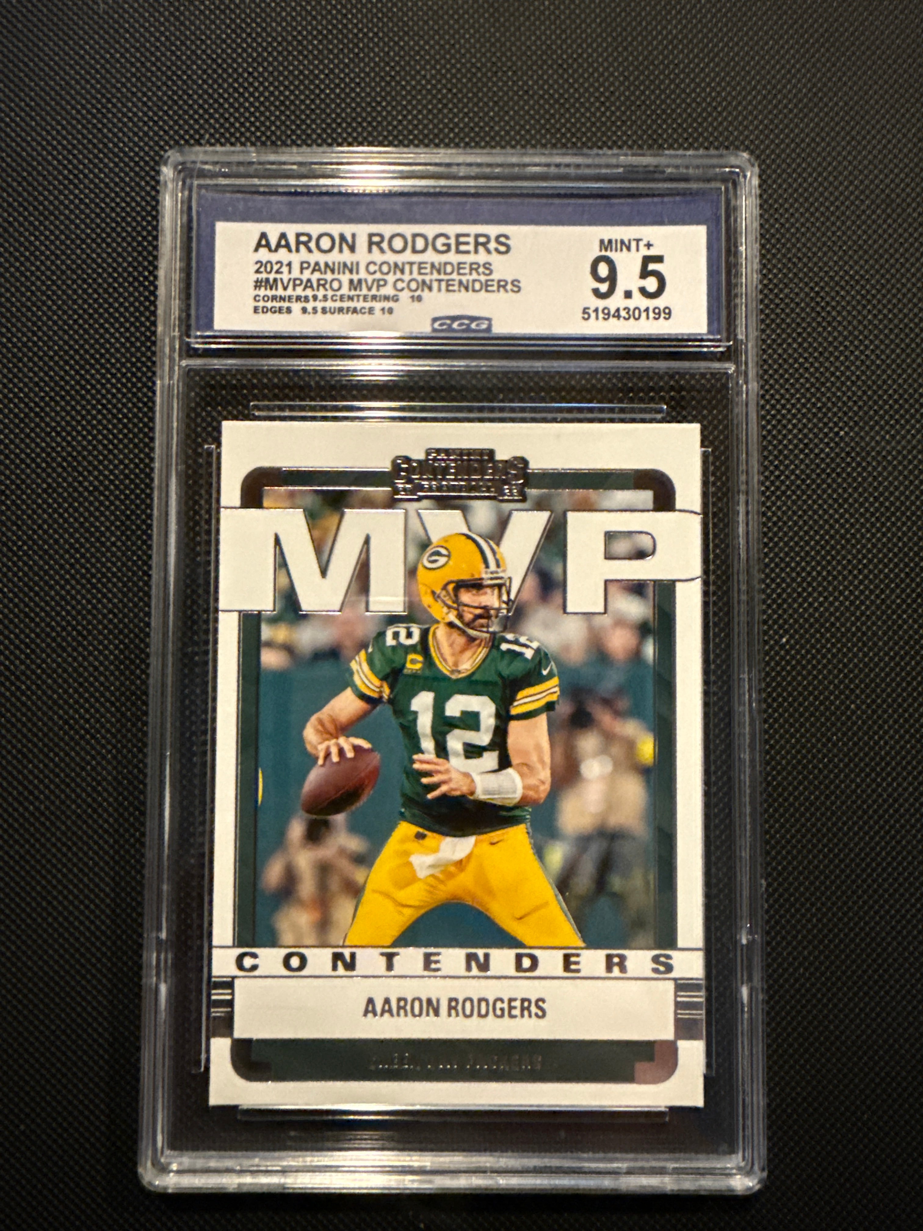 Aaron Rodgers 2021 Panini Contenders #MVPARO MVP Contenders