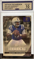 ANTHONY RICHARDSON 2023 Leaf Rookie #FL01 Exclusive Flag Edition Gem Mint 10