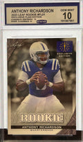 ANTHONY RICHARDSON 2023 Leaf Rookie #FL01 Exclusive Flag Edition Gem Mint 10