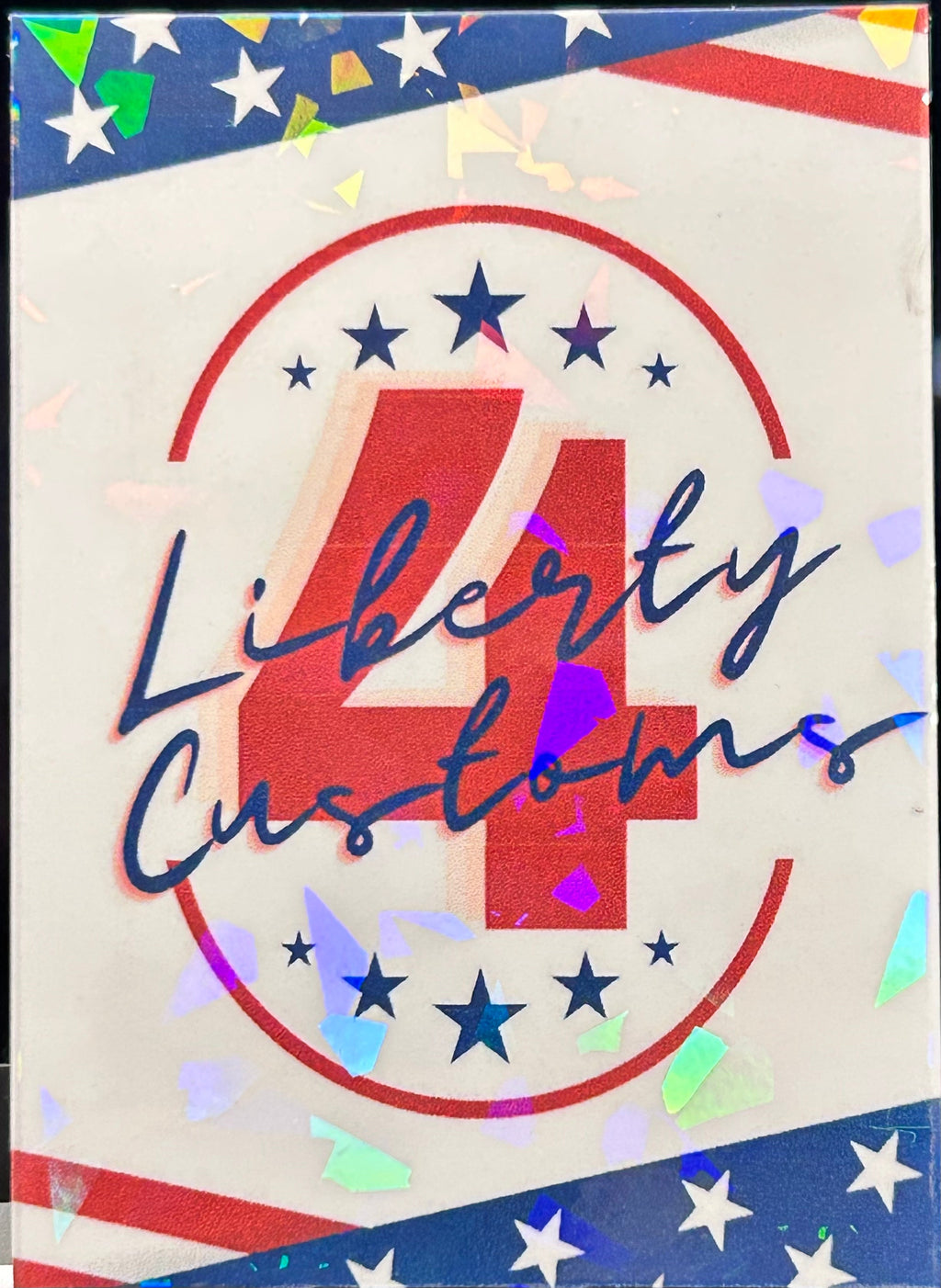 Archie Manning Illustrated Liberty Customs Holo Cracked Ice