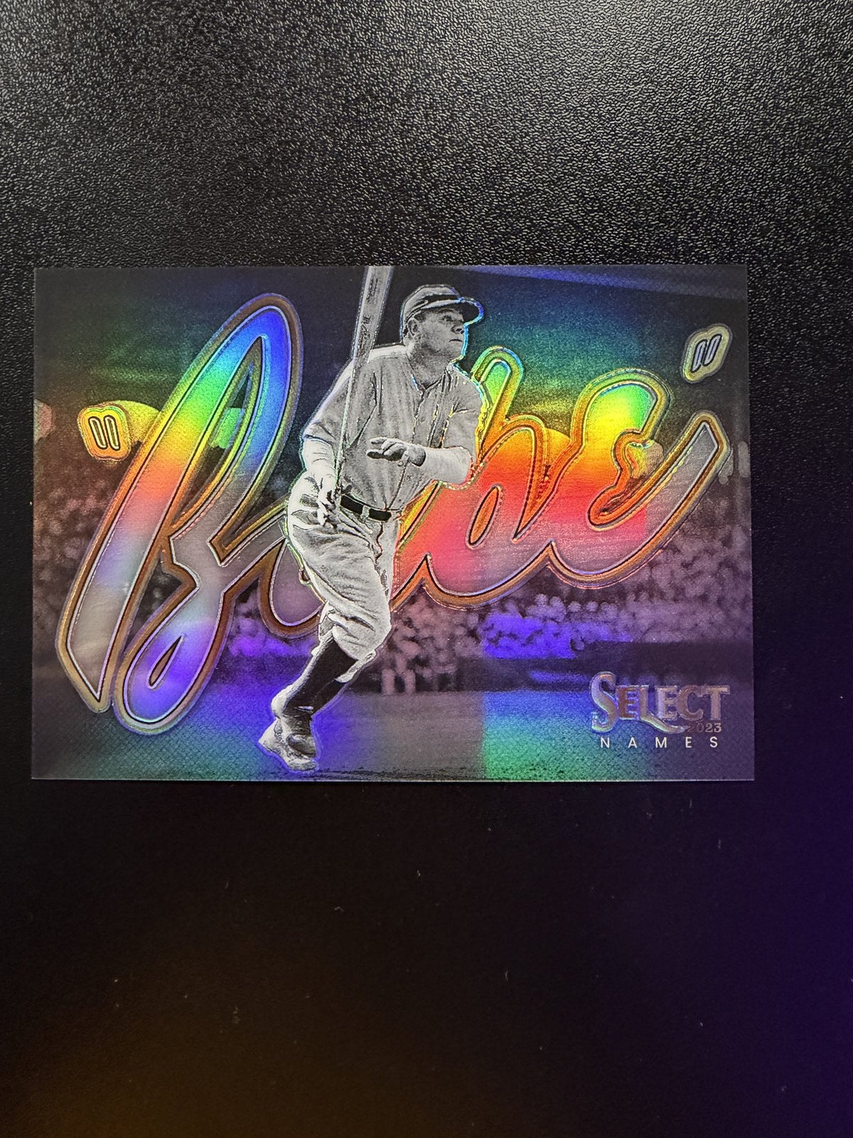 2023 Panini Select Names #SN7 Babe Ruth Prizm front