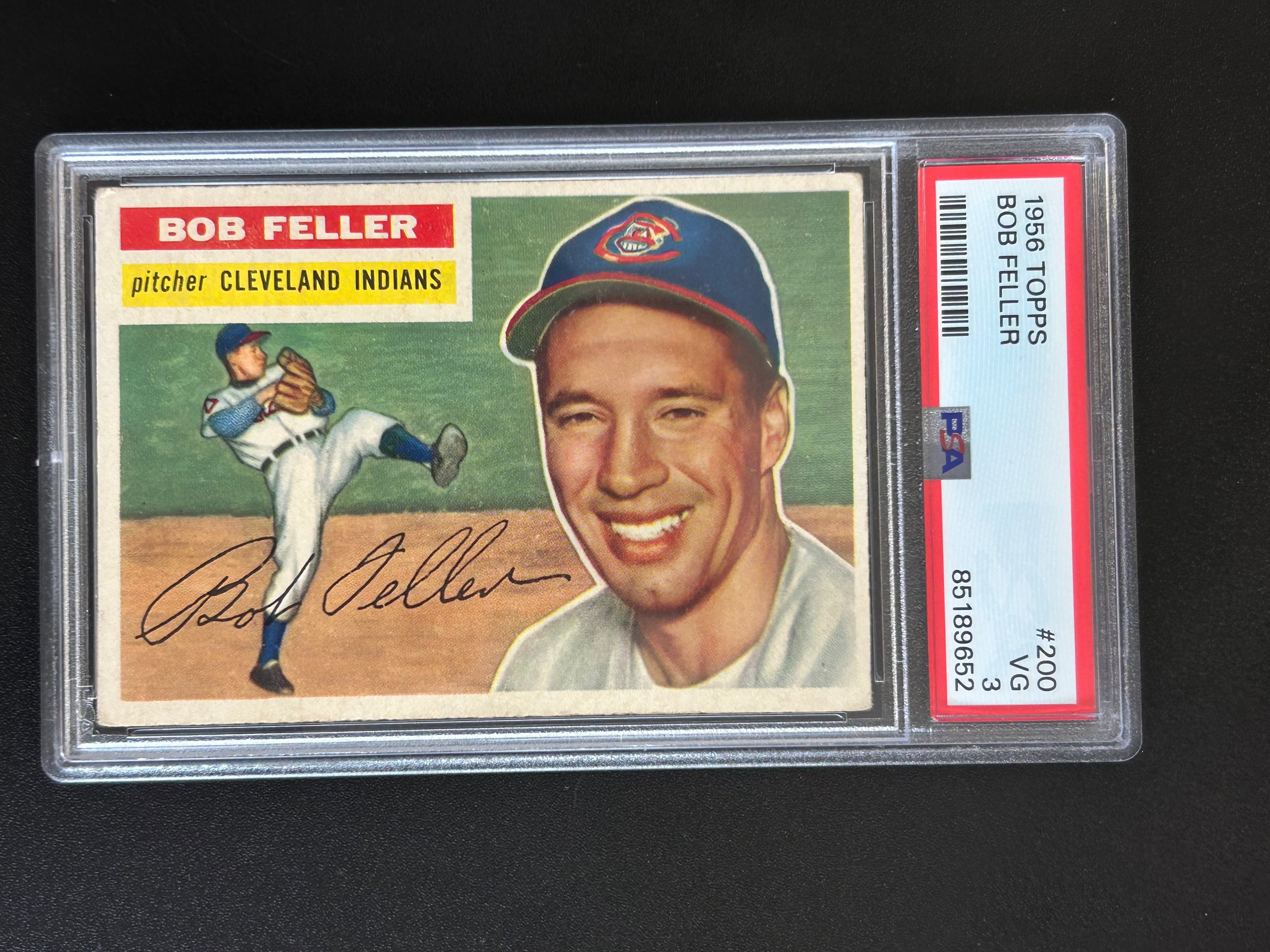 Bob Feller 1956 Topps PSA3