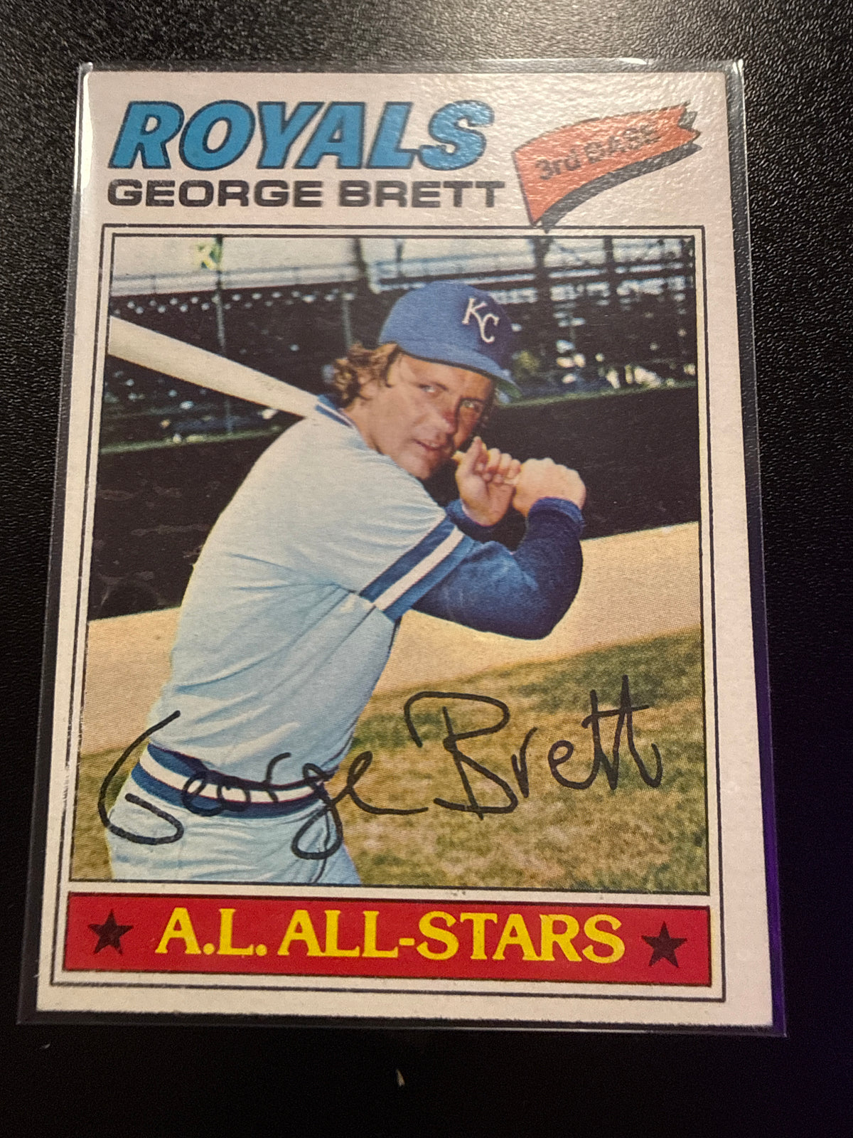 1977 Topps #580 George Brett Kansas City Royals A.L. All-Stars front