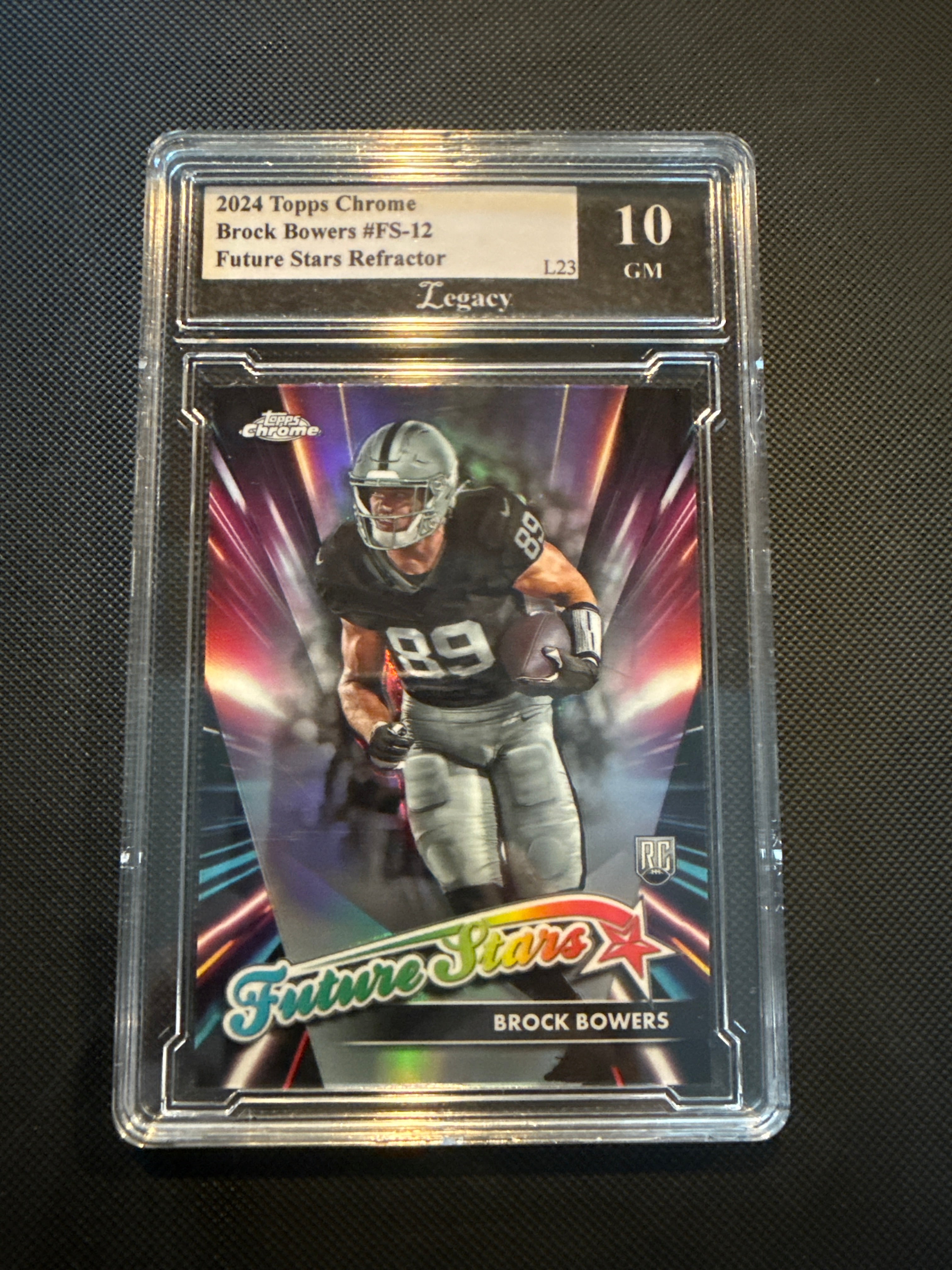 Brock Bowers 2024 Topps Chrome #FS-12 Future Stars Refractor