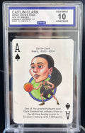 Caitlin Clark Hero Decks Iowa Custom Card Ace of Spades Gem Mint 10