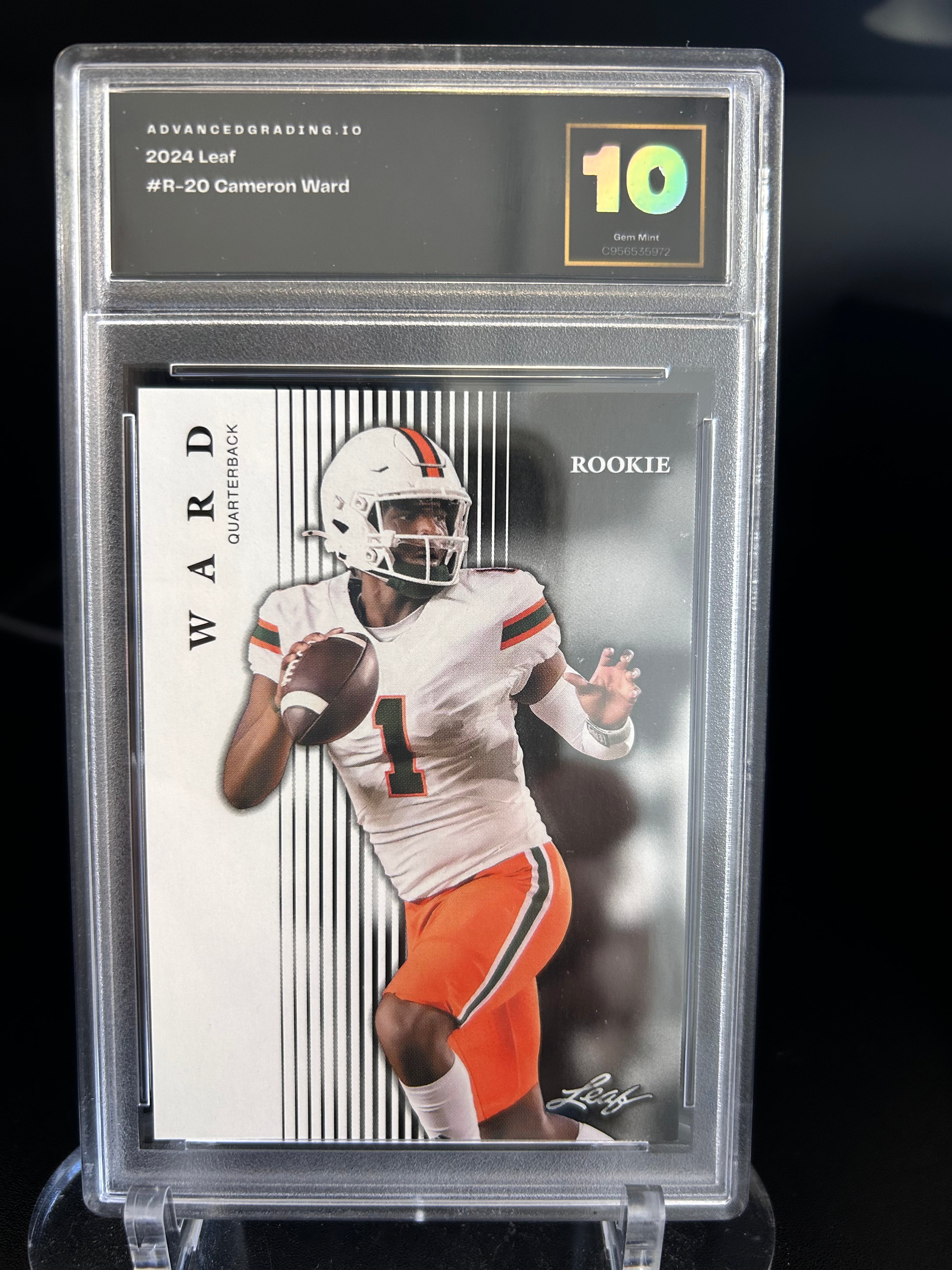 Cameron Ward 2024 Leaf Rookie #R-20 Gem Mint 10