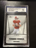CCG cert 504400704 front slab — 2025 Leaf Rookie Silver #RS07 Fernando Mendoza CCG 10