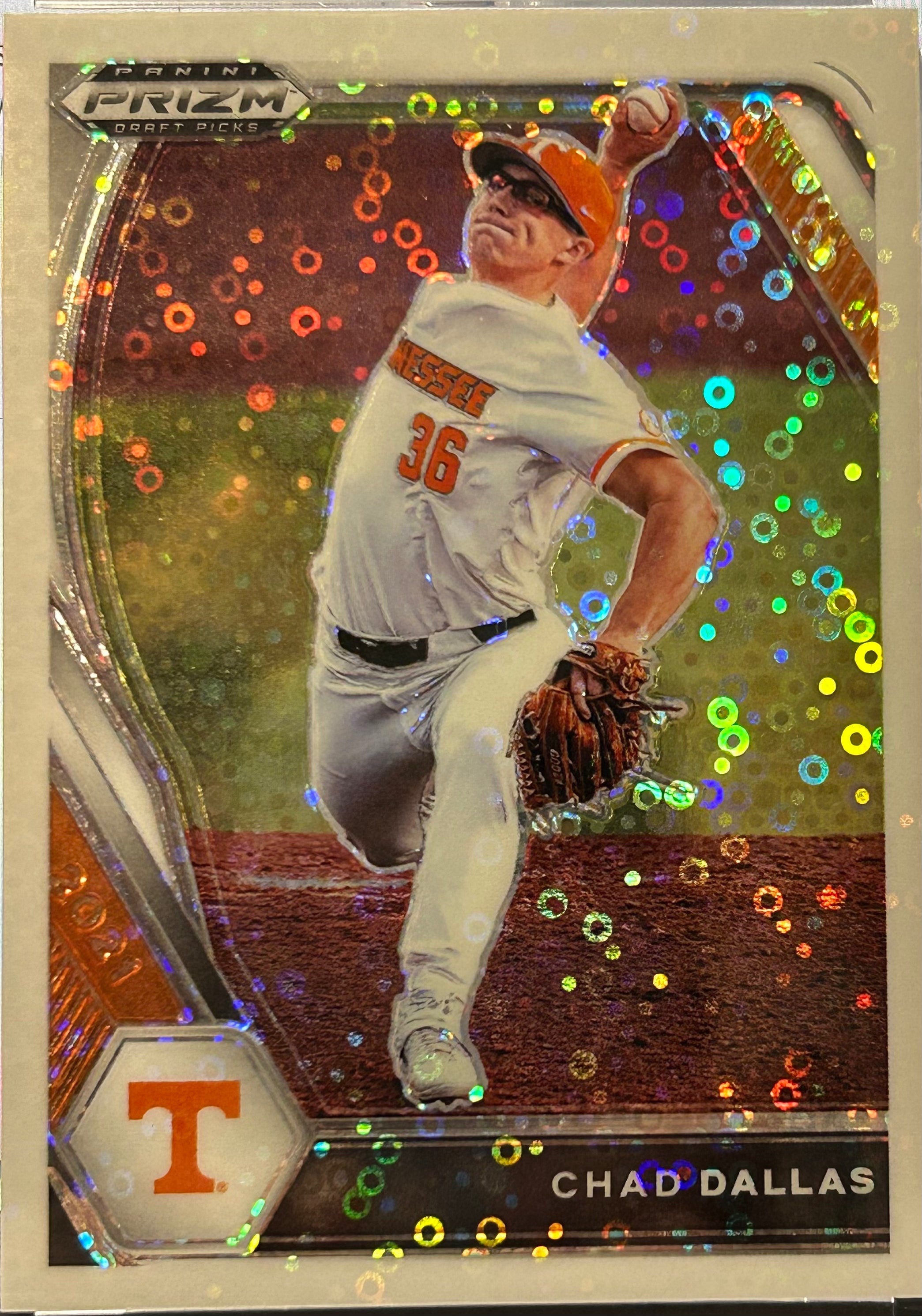 Chad Dallas 2021 Panini-Prizm Draft Picks Disco Holo 25/50