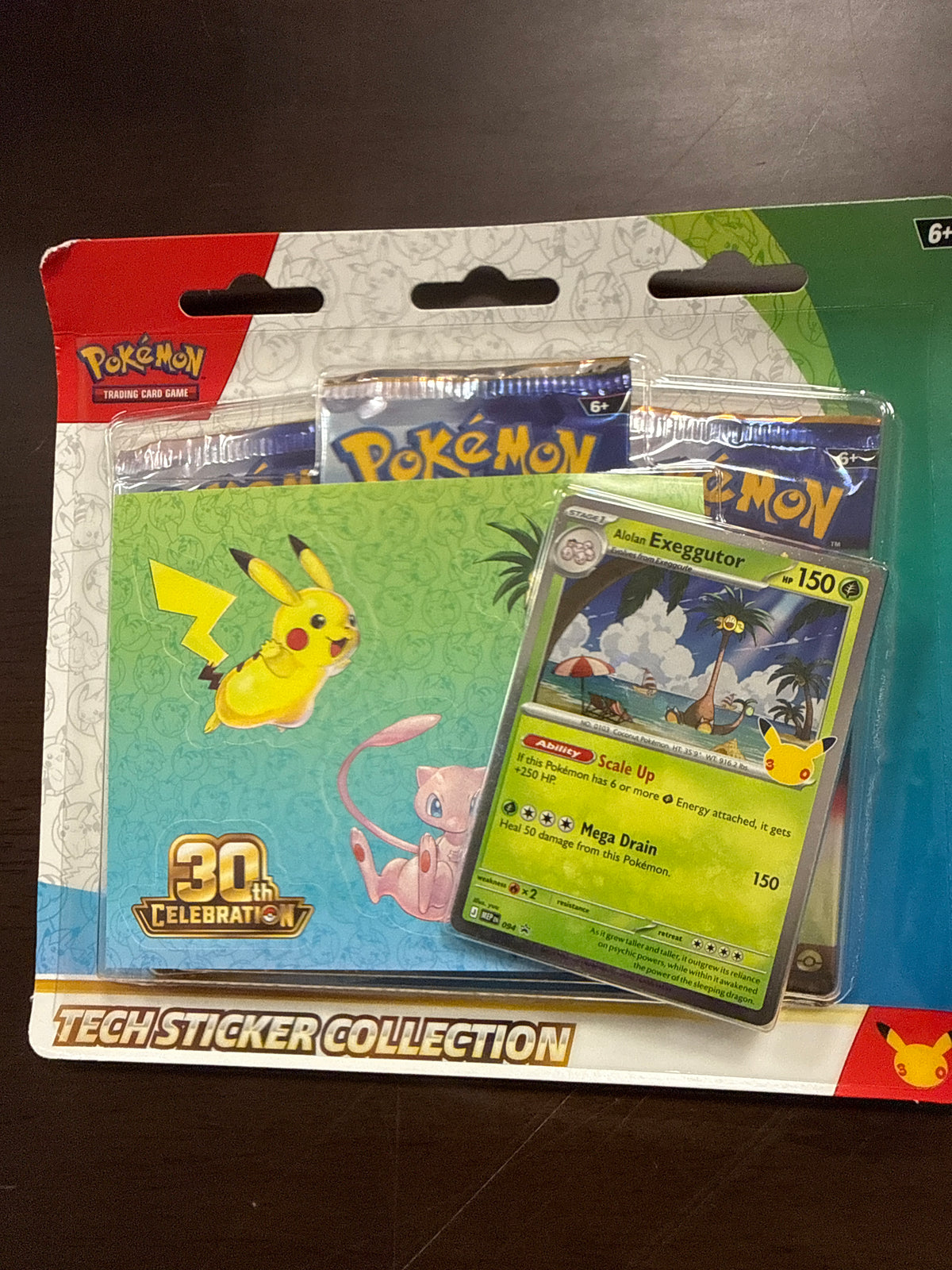 Pokémon TCG 30th Celebration Tech Sticker Collection — Alolan Exeggutor