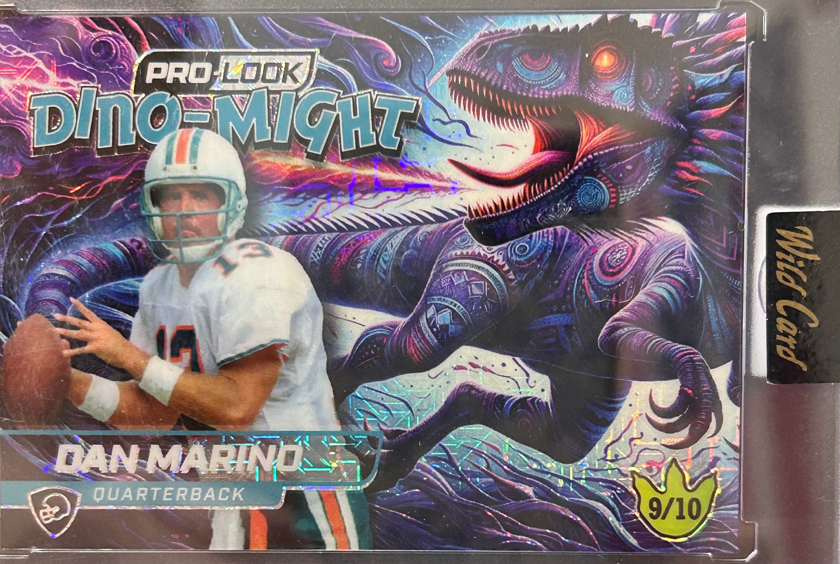 Dan Marino 2025 Wild Card Alumination Dino-Might 9/10 holo