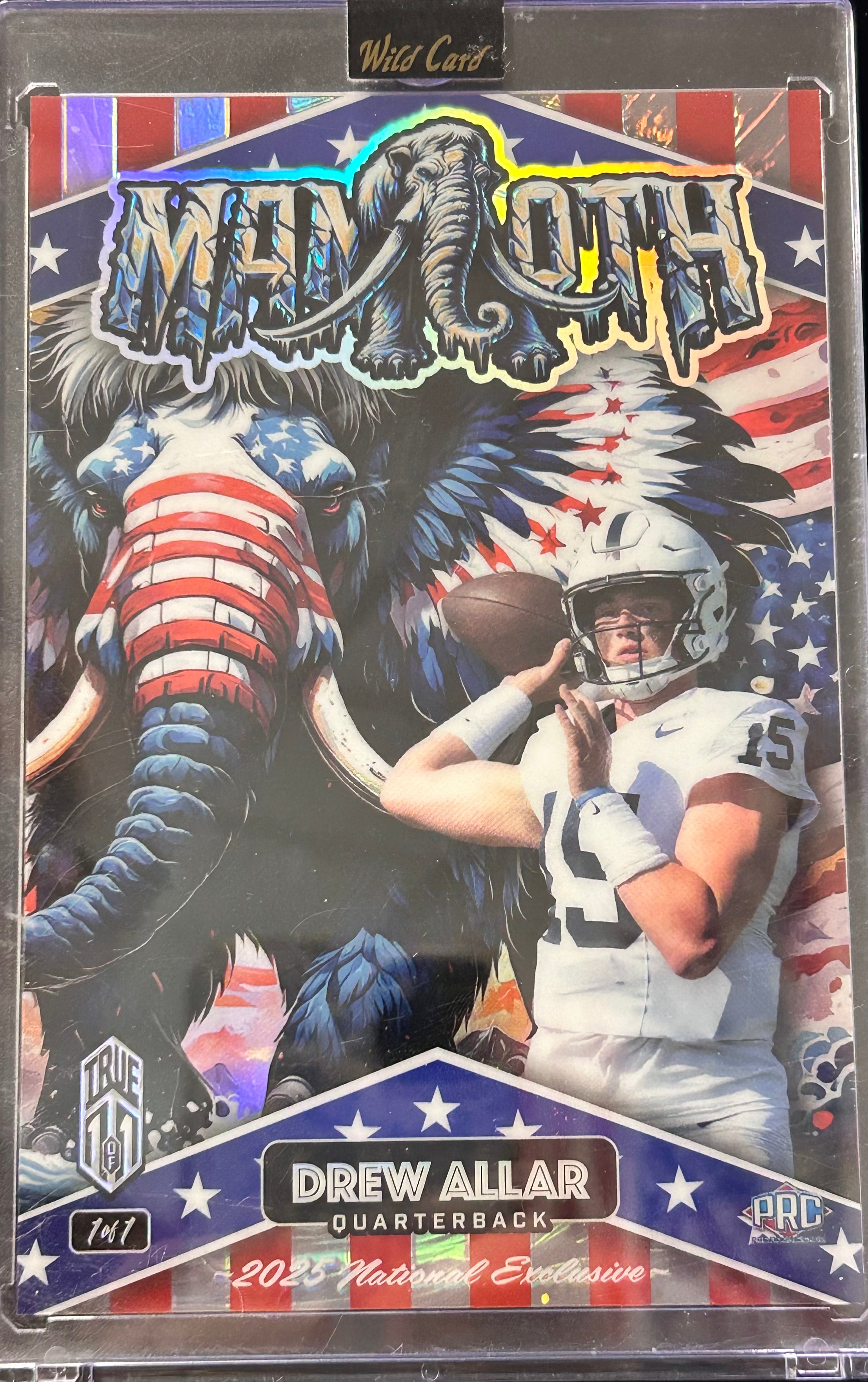 Drew Allar 2025 Wild Card National Exclusive Mammoth 4" x 6"  1 of 1