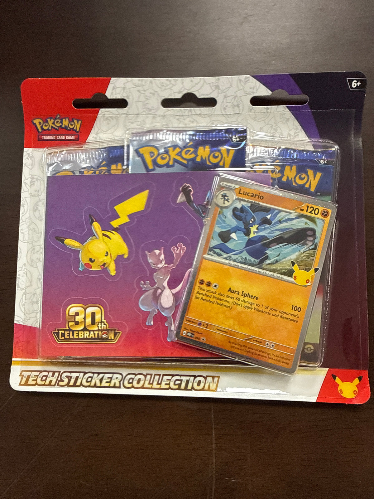 Pokémon TCG 30th Celebration Tech Sticker Collection — Lucario