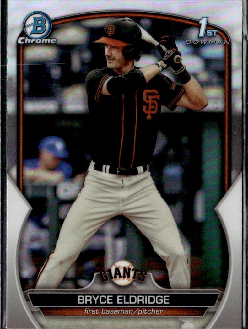 2023 Bowman Draft #BDC-107 Bryce Eldridge Chrome Refractor front