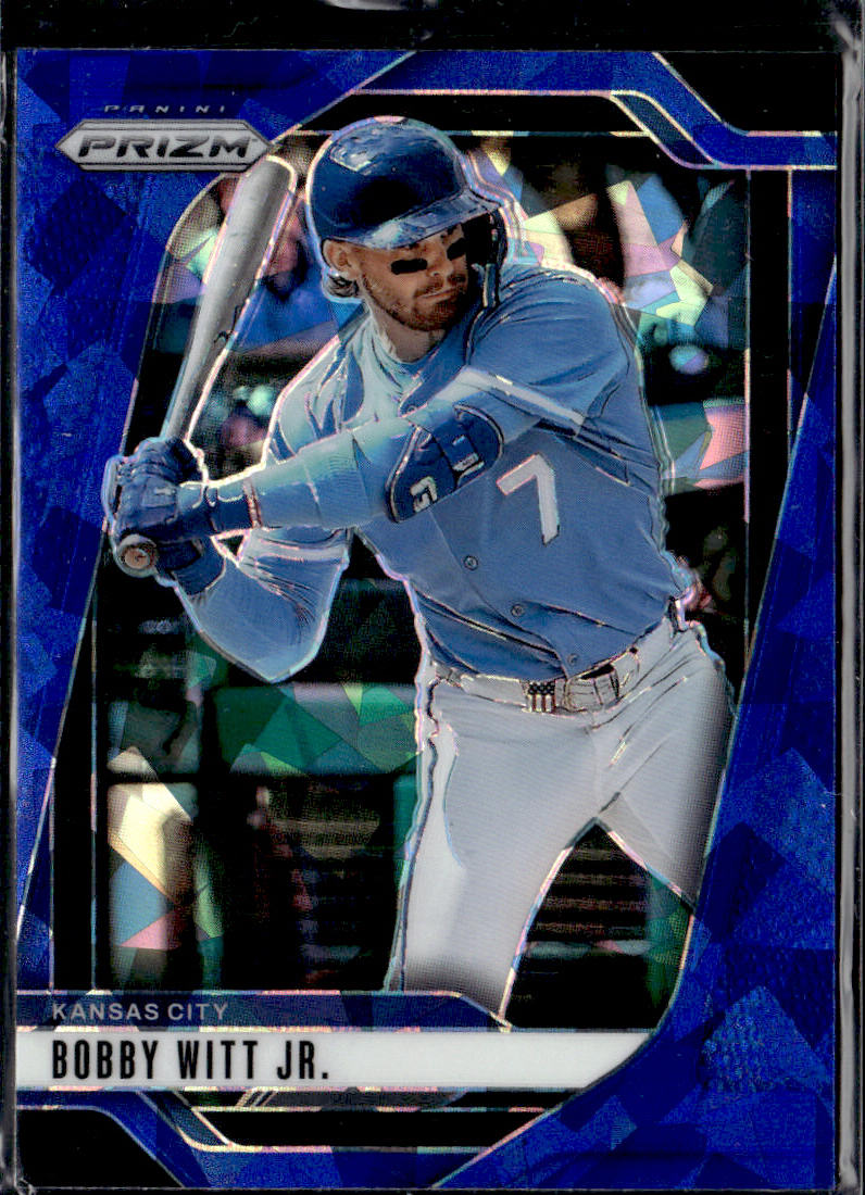 2025 Panini Prizm #160 Bobby Witt Jr. Blue Ice Prizms front