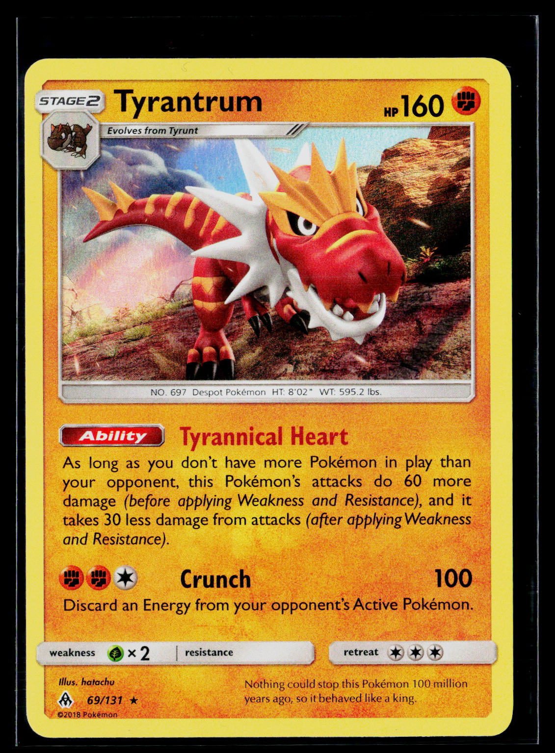SM - Forbidden Light #69/131 Tyrantrum front