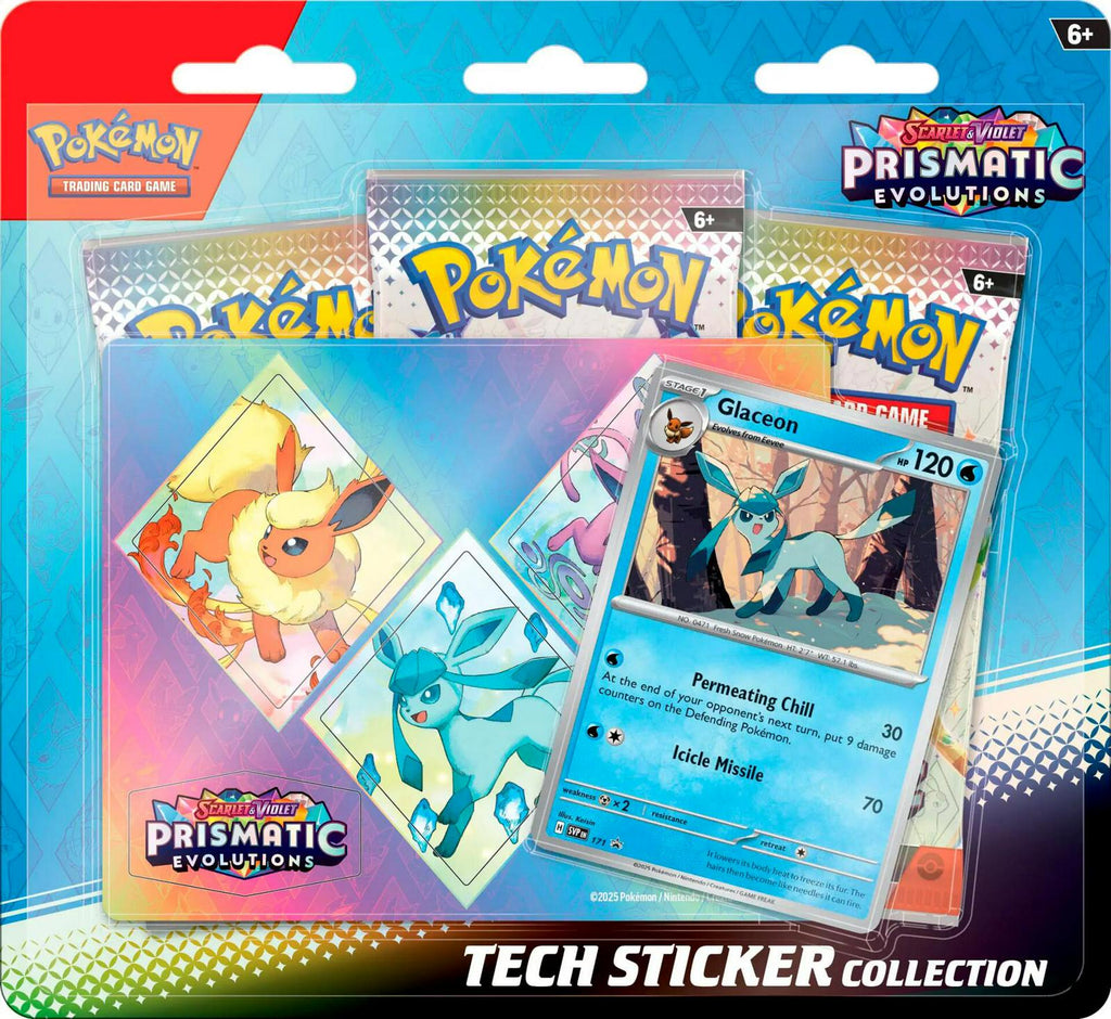 Glaceon Prismatic Evolutions Tech Sticker Collection Sealed — PriceCharting stock