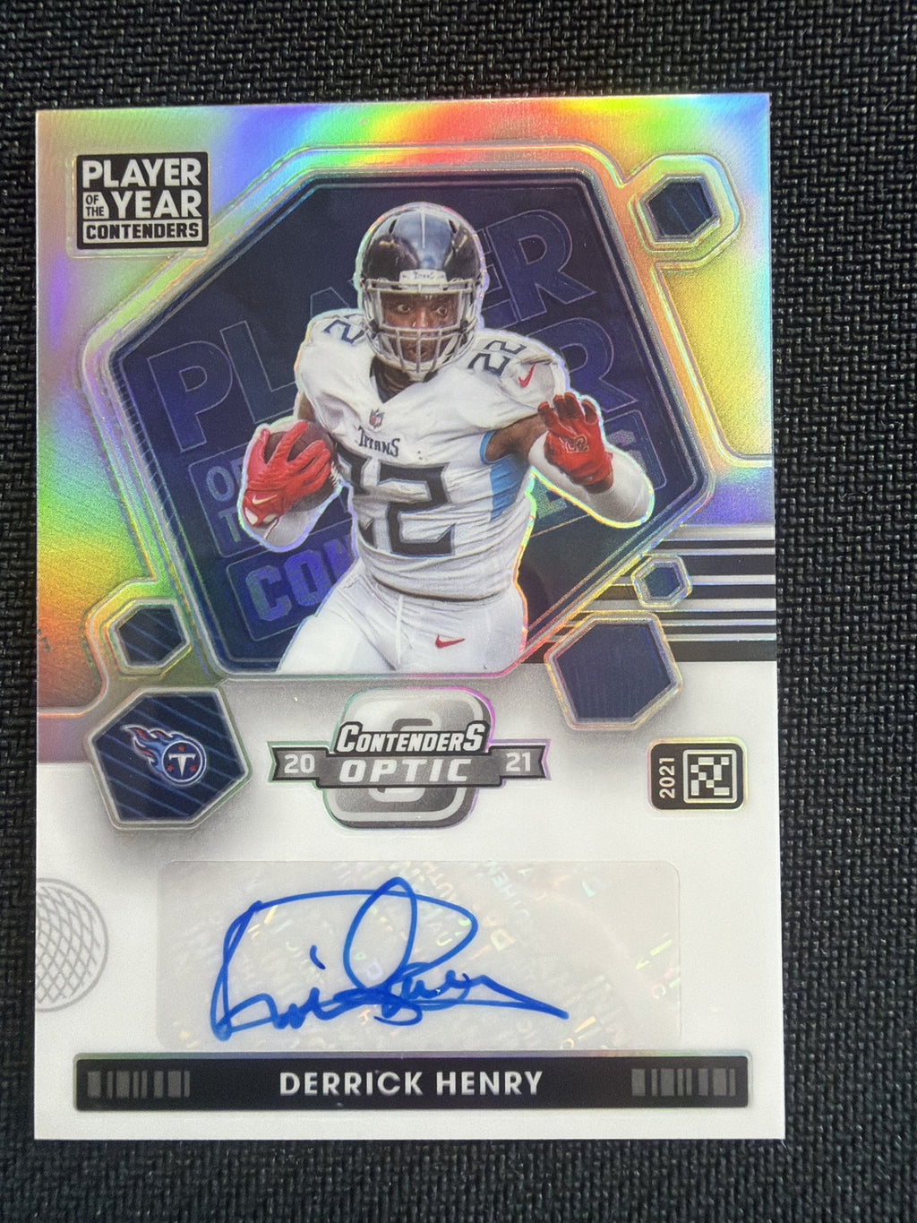 2021 Contenders Optic Derrick Henry POY Auto #4/25 front