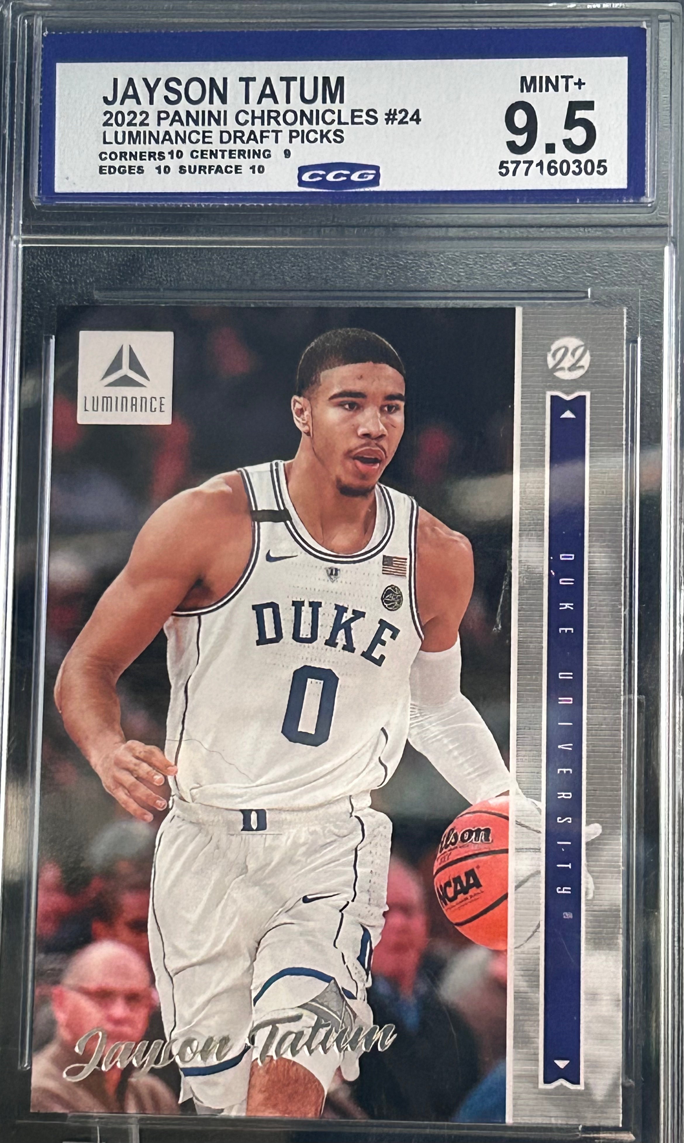 Jayson Tatum 2022 Panini Chronicles #24 Luminance Draft Picks