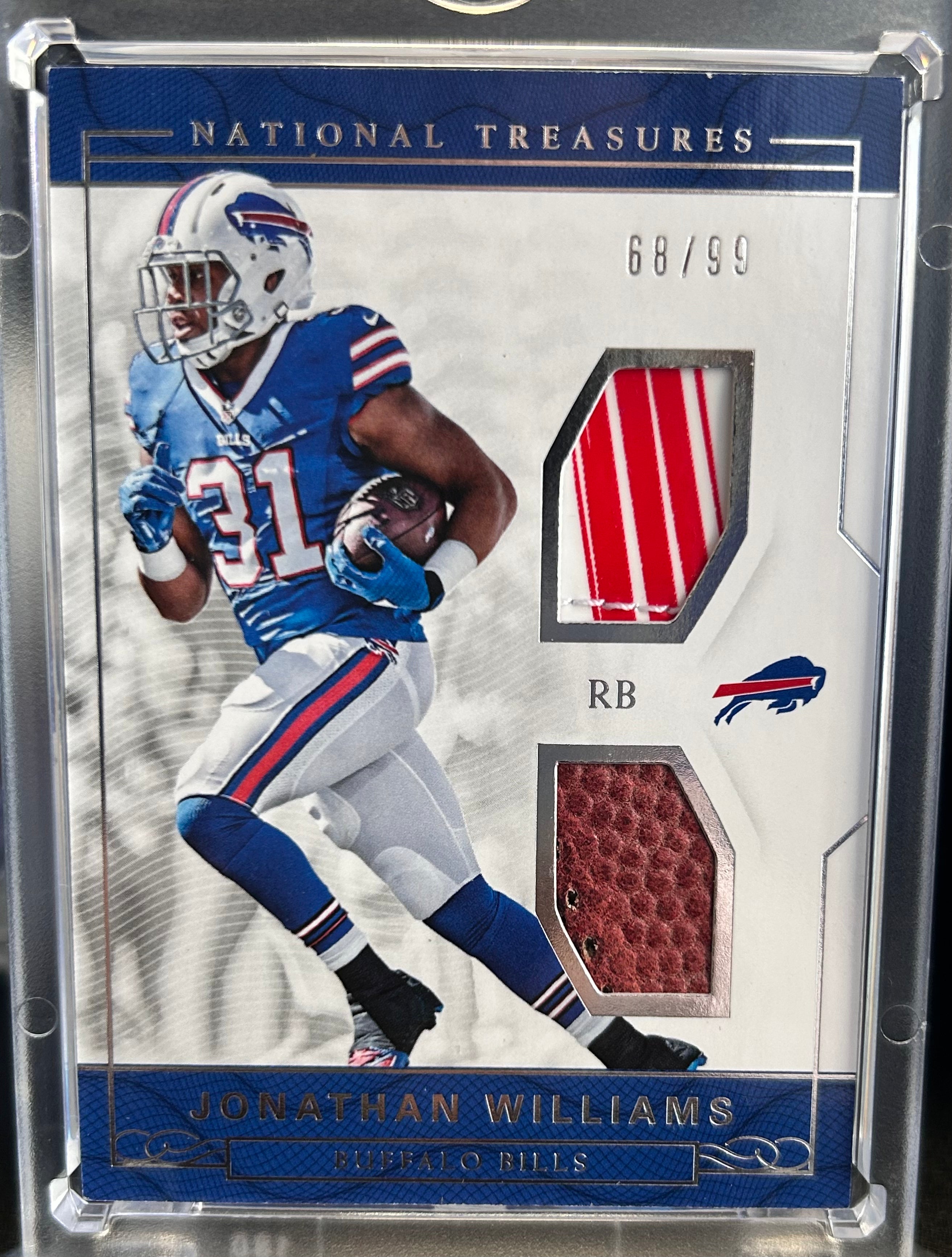 Jonathan Williams 2016 Panini #36 National Treasures 68/99 Relic